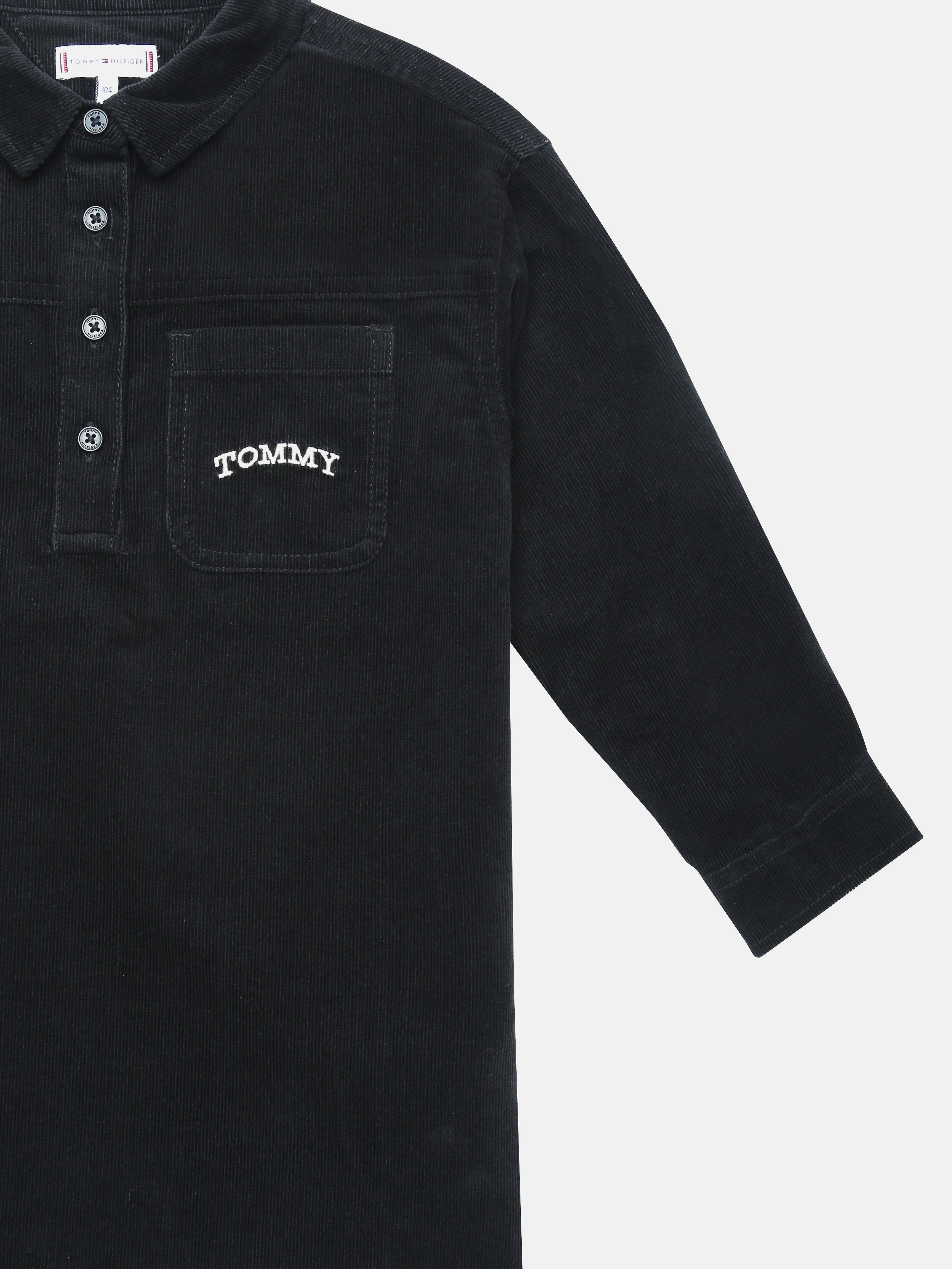 Girls Black Solid Cotton Shirt