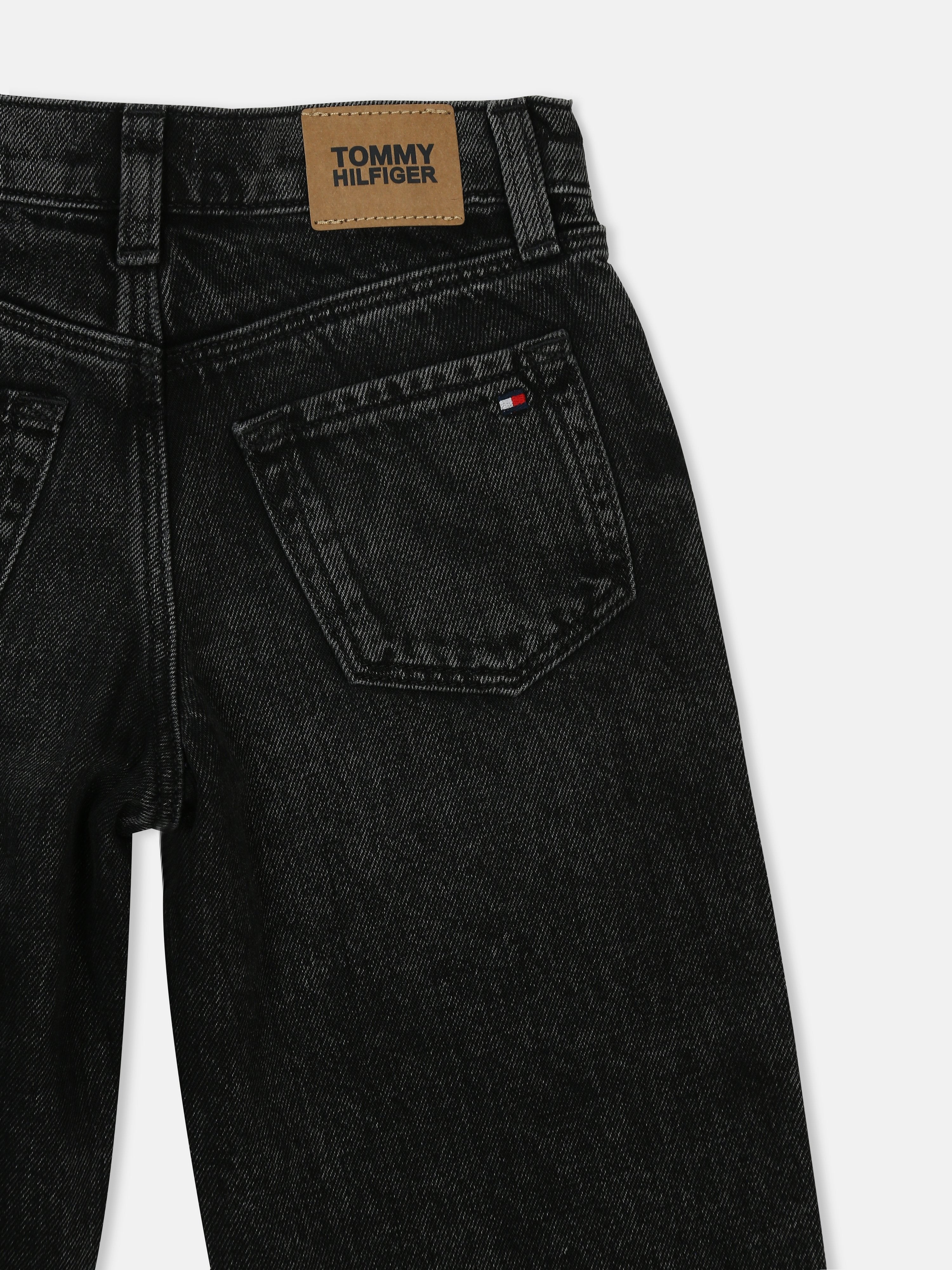 Printed Black Lyocell Blend Loose Fit Jeans for Boys