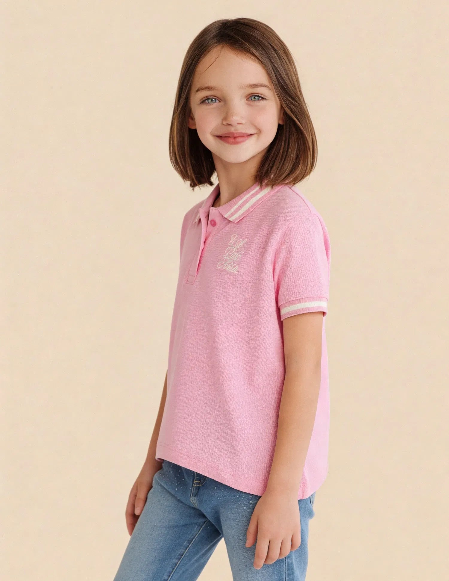 Girls Pink Cotton Solid Regular Fit Top