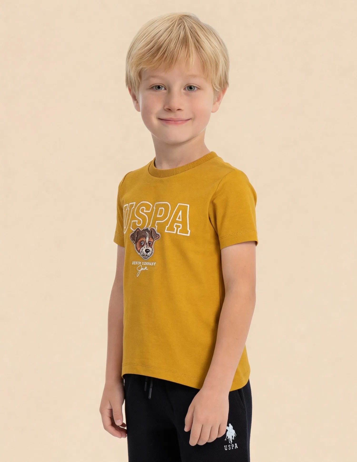 Boys Yellow Graphic Printed Cotton T-Shirt – Regular Fit