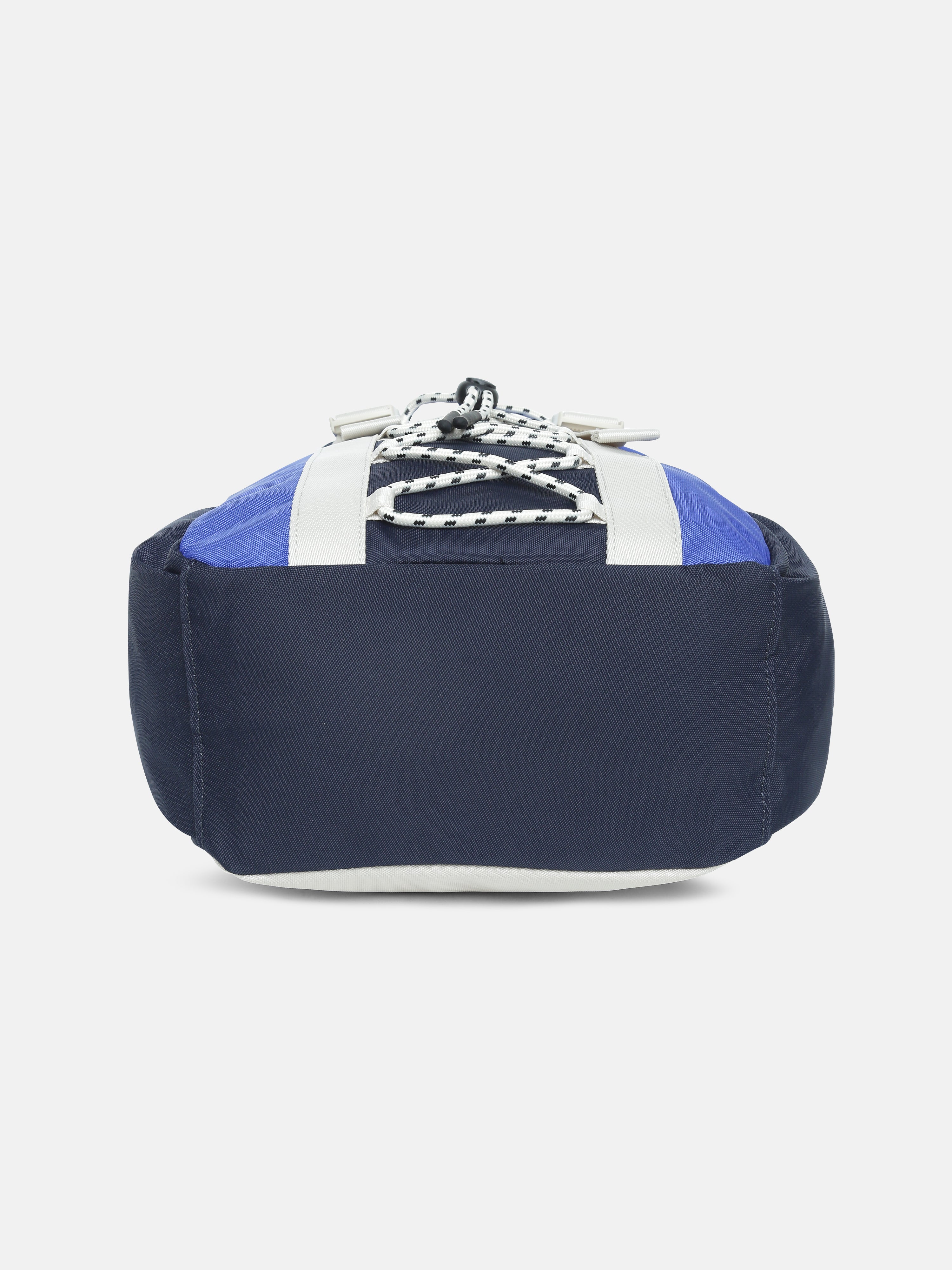 Kids Blue Striped Recycled Polyester Casual Zip Bag