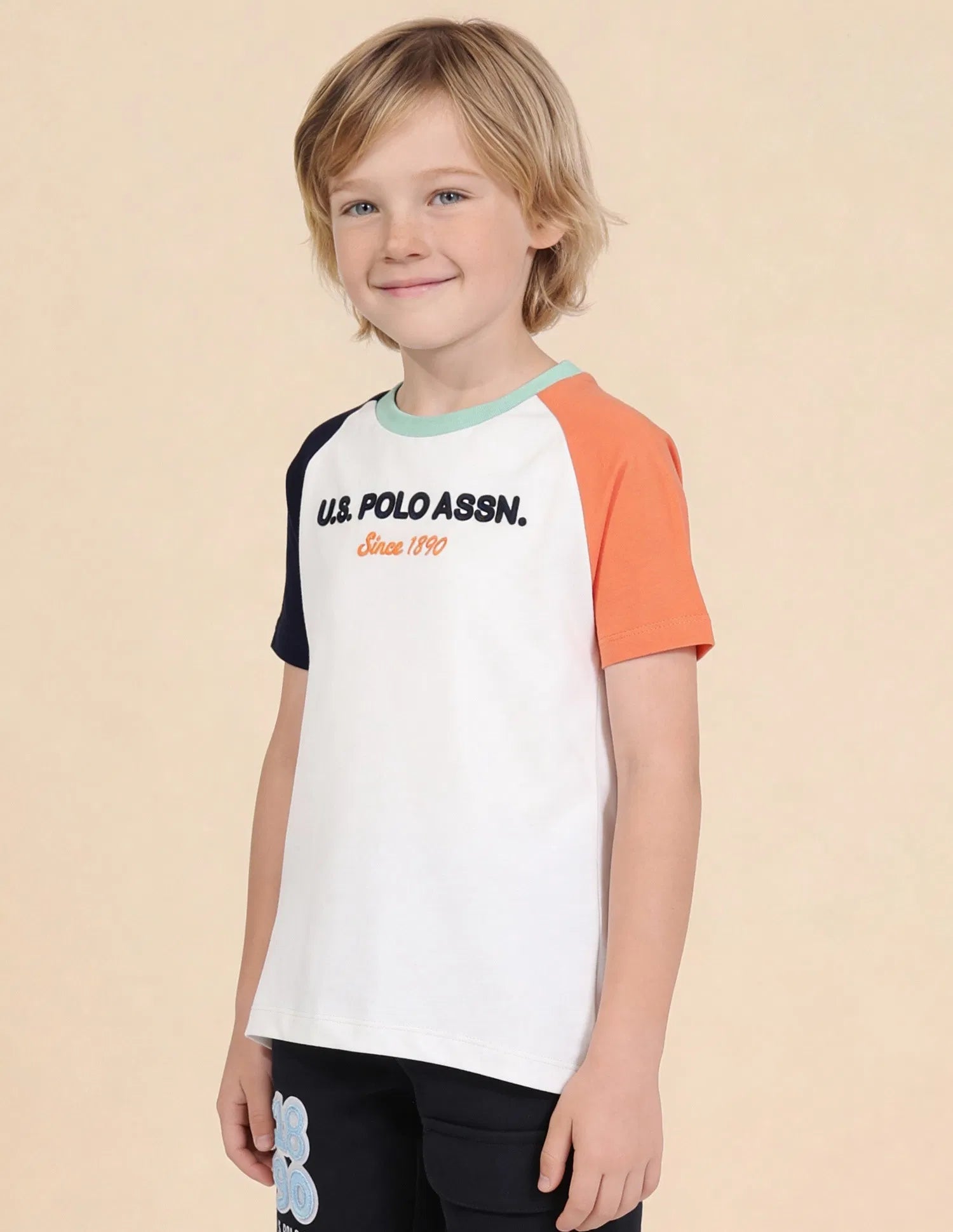 Boys Off White Logo Printed Cotton T-Shirt – Regular Fit