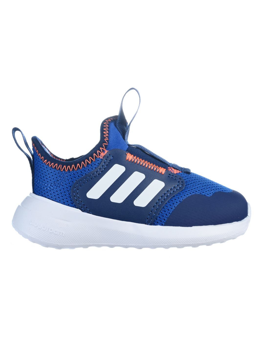 Infants Blue Printed Sports Sneakers Canvas Slip-On EVA