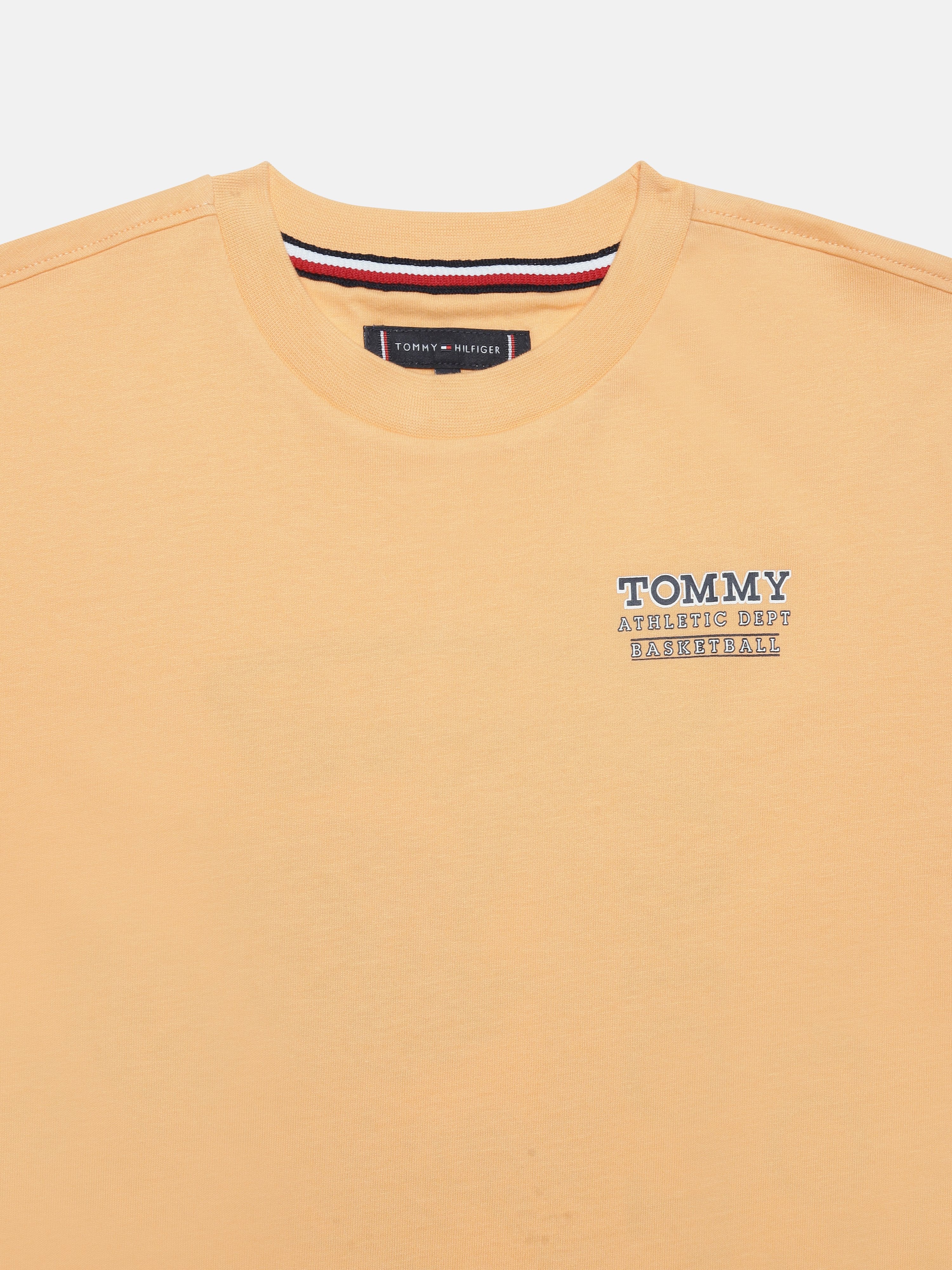 Boys Yellow Graphic Crew Neck Classic Fit T-Shirt