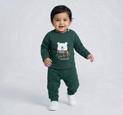 Antifit Embroidered Tee with Applique Green