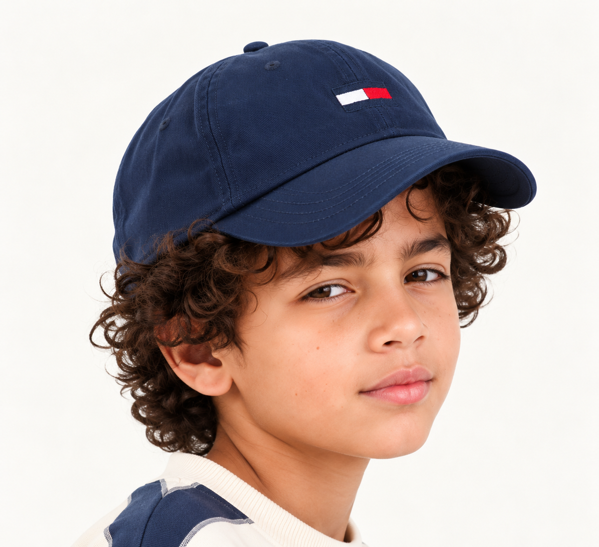 Boys Logo Navy Cotton Baseball Cap Classic