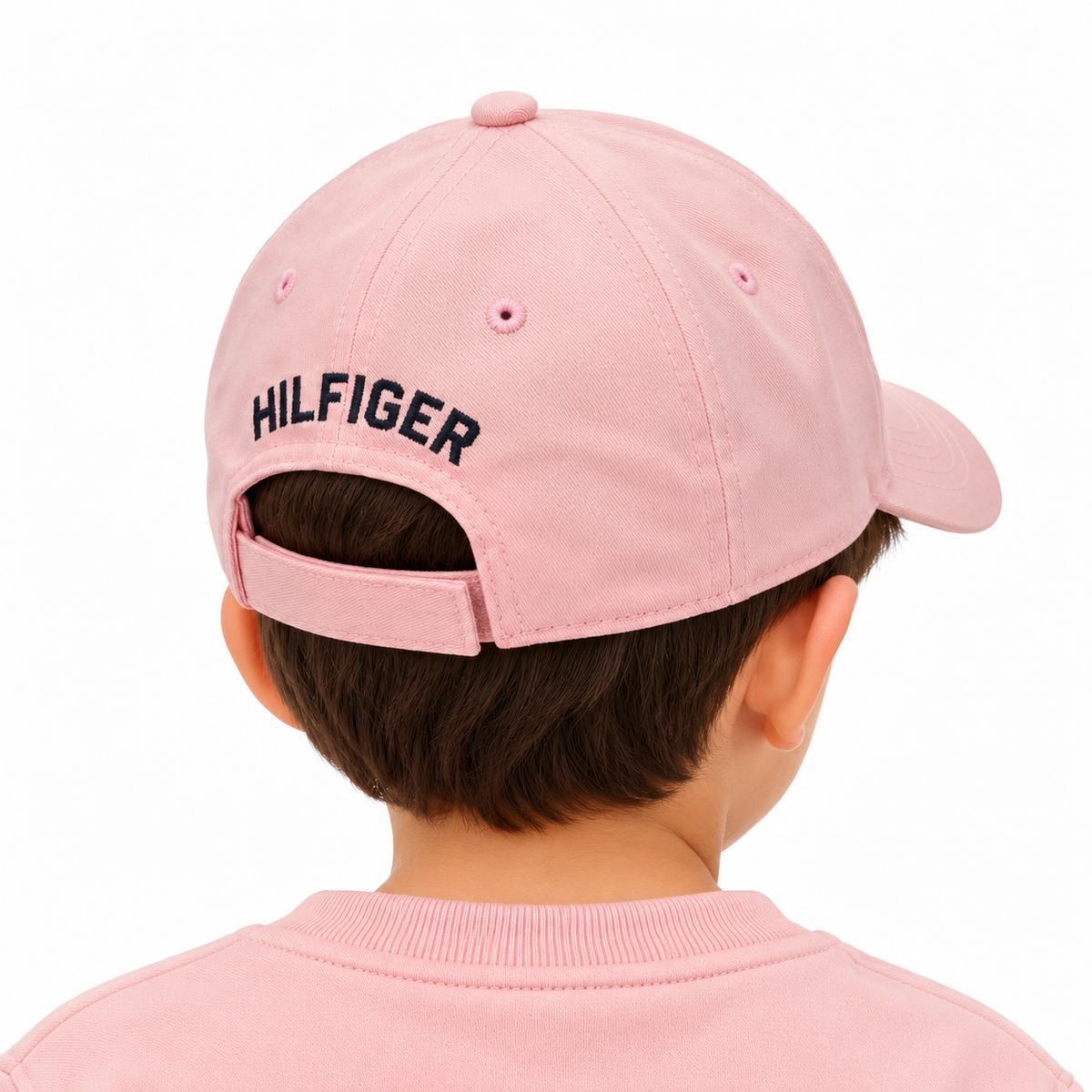 Boys Logo Light-Pink Cotton Baseball Cap Blushing Bride