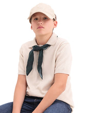 Rare Ones Boys Light Beige Cotton Regular Fit Polo
