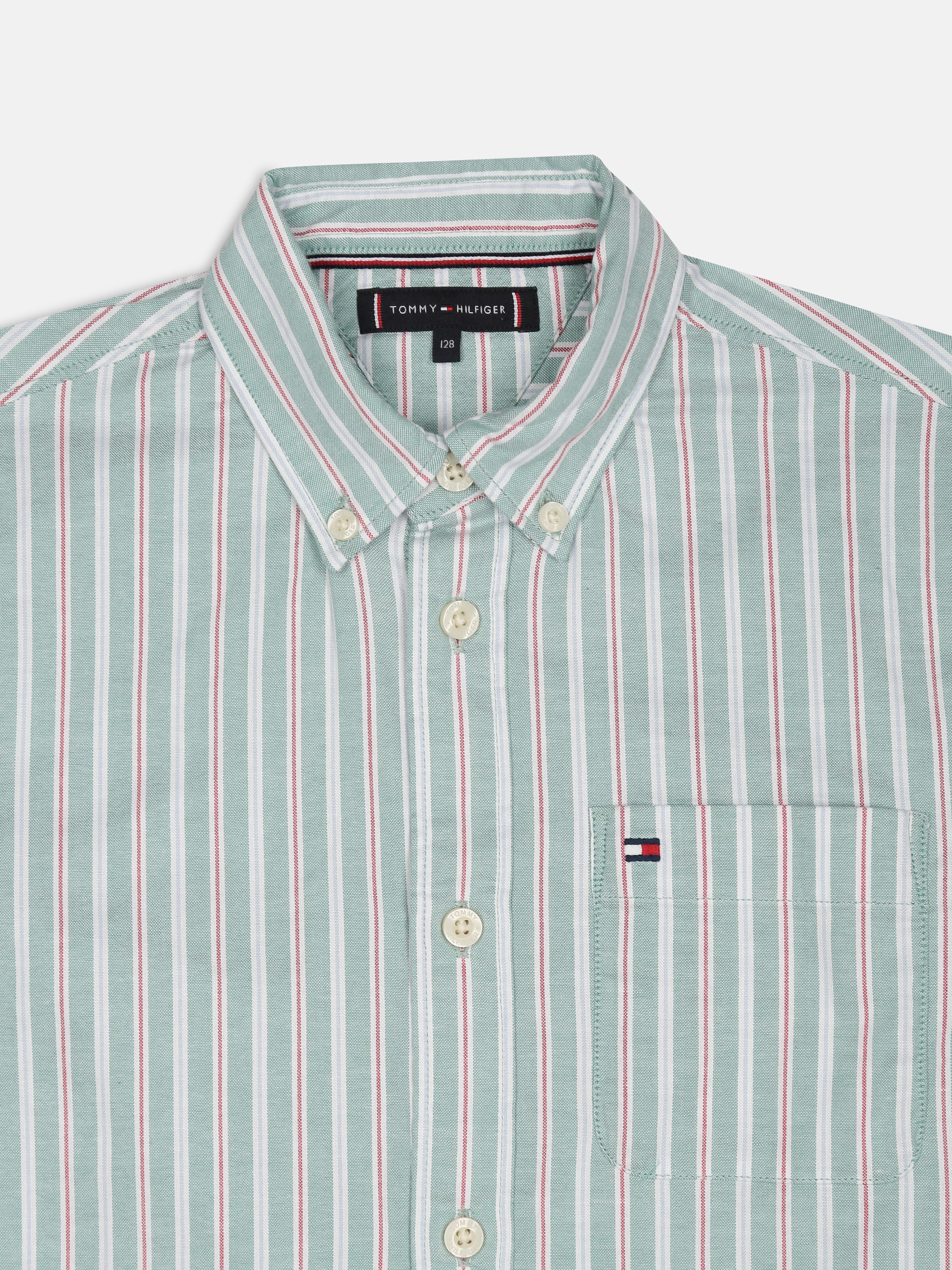 Girls Blue Striped Full Sleeve Shirt Top