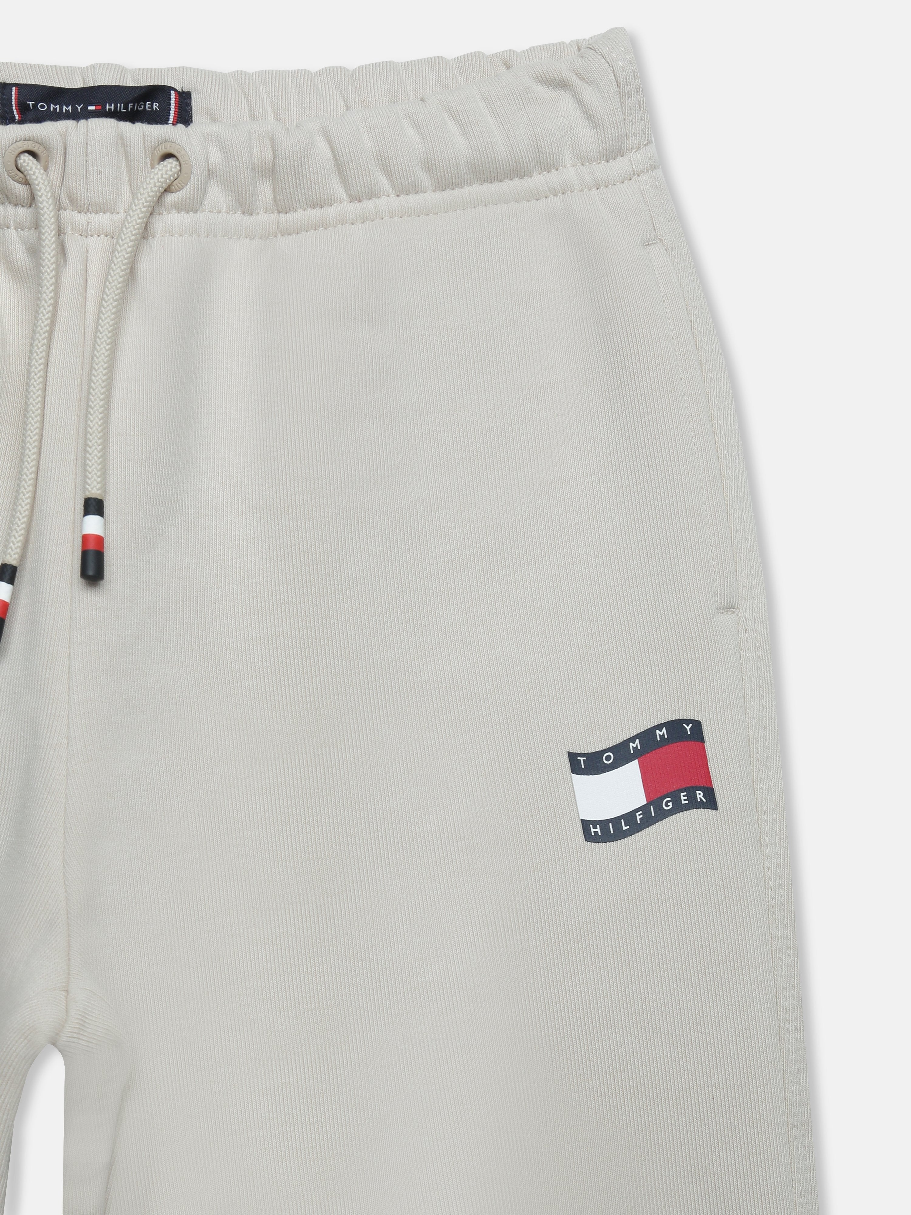 Boys Grey Logo Detail Knit Jogger Pants