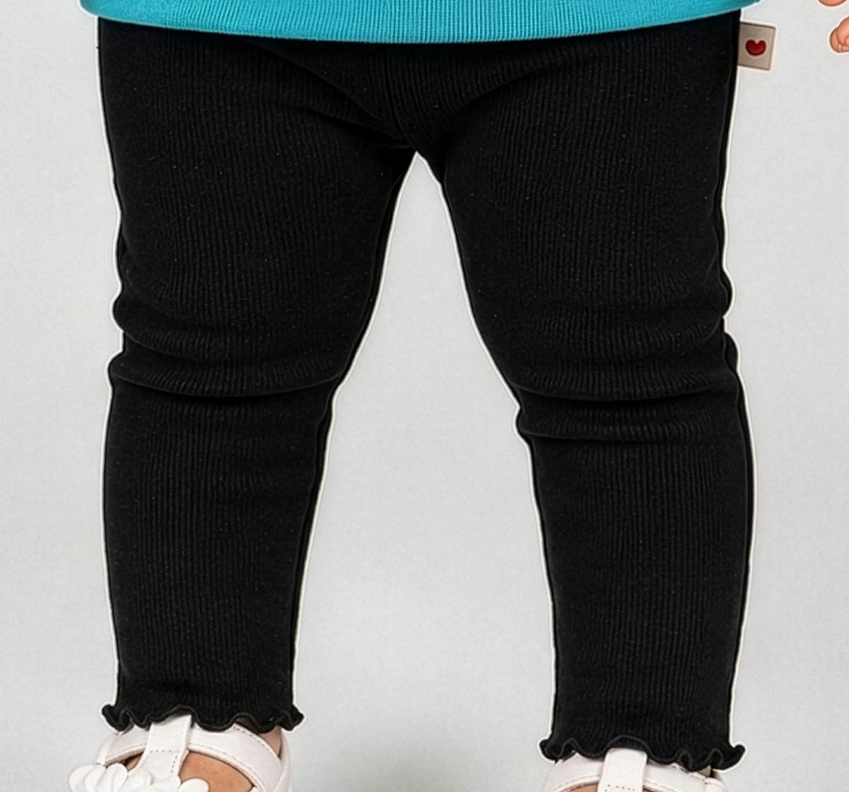 Legging Bottoms Rib Black
