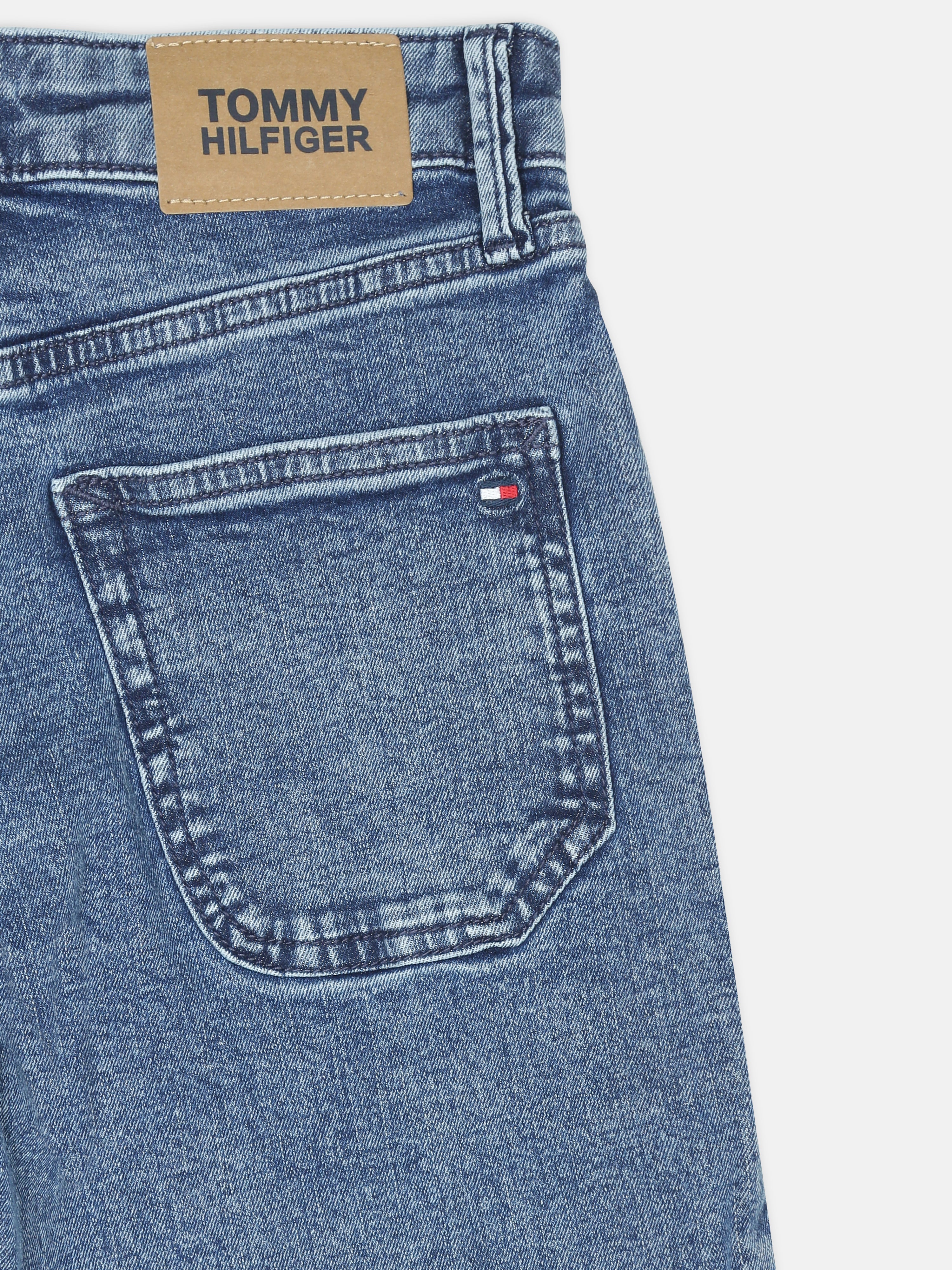 Boys Blue Mid Wash Straight Fit Jeans