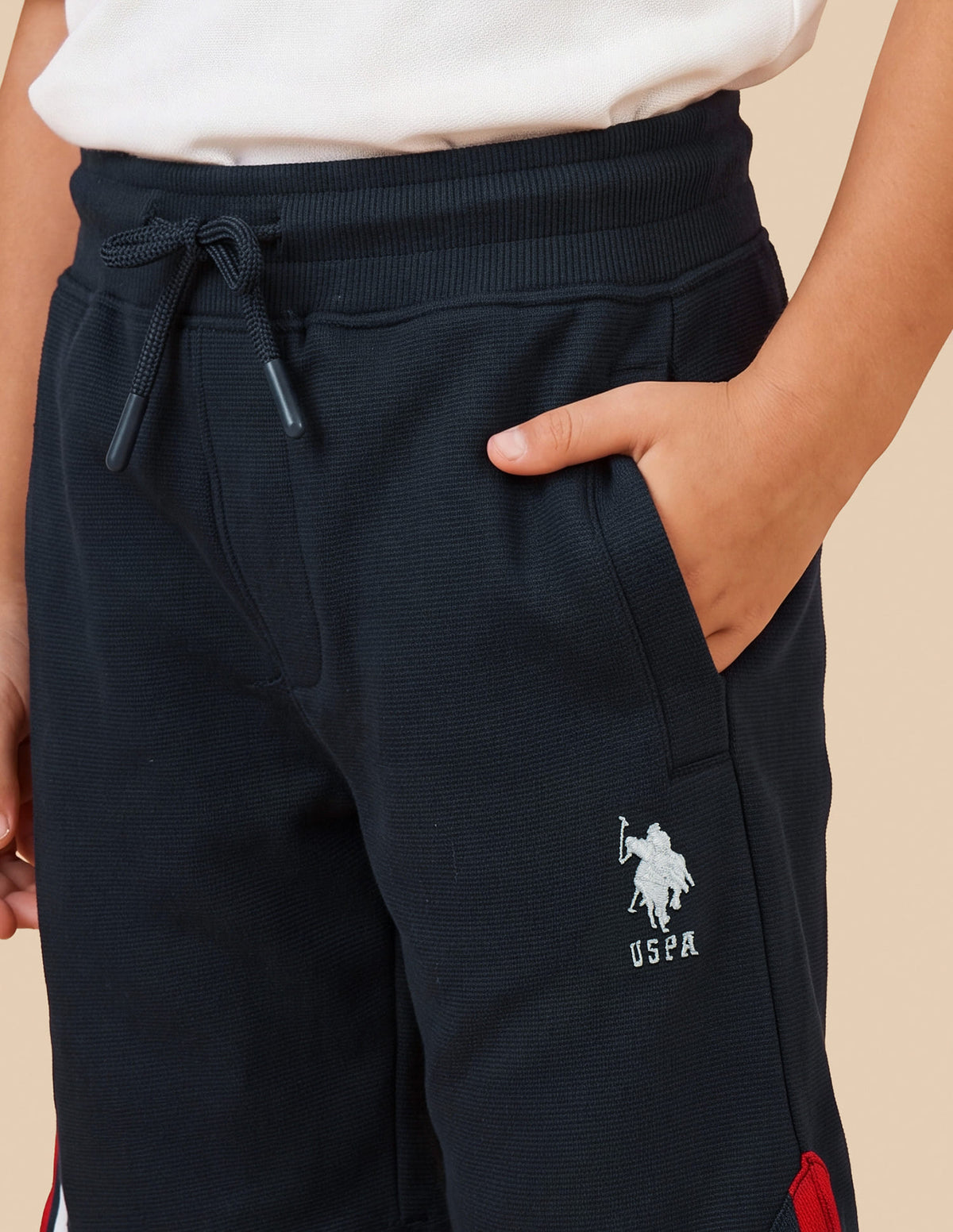 Boys Navy Cotton Blend Regular Fit Shorts
