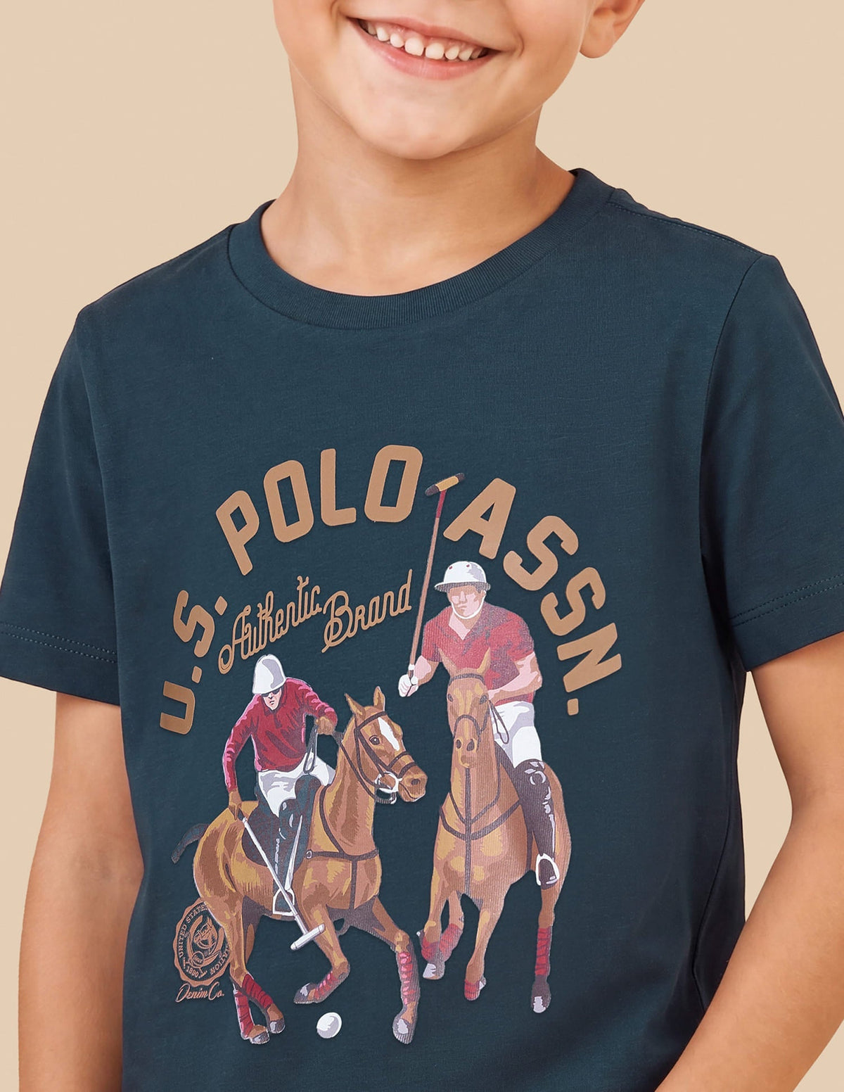Graphic Brand Printed Regular Fit T-Shirt Teal