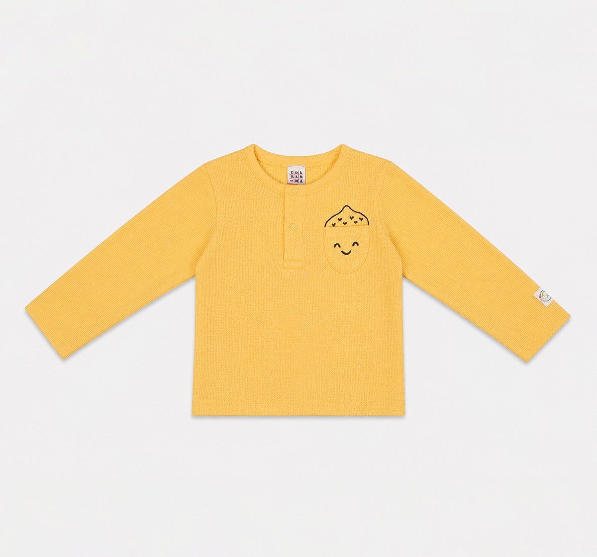 Full Sleeve Tees Multi Pack of 2 Waffle+Interlock