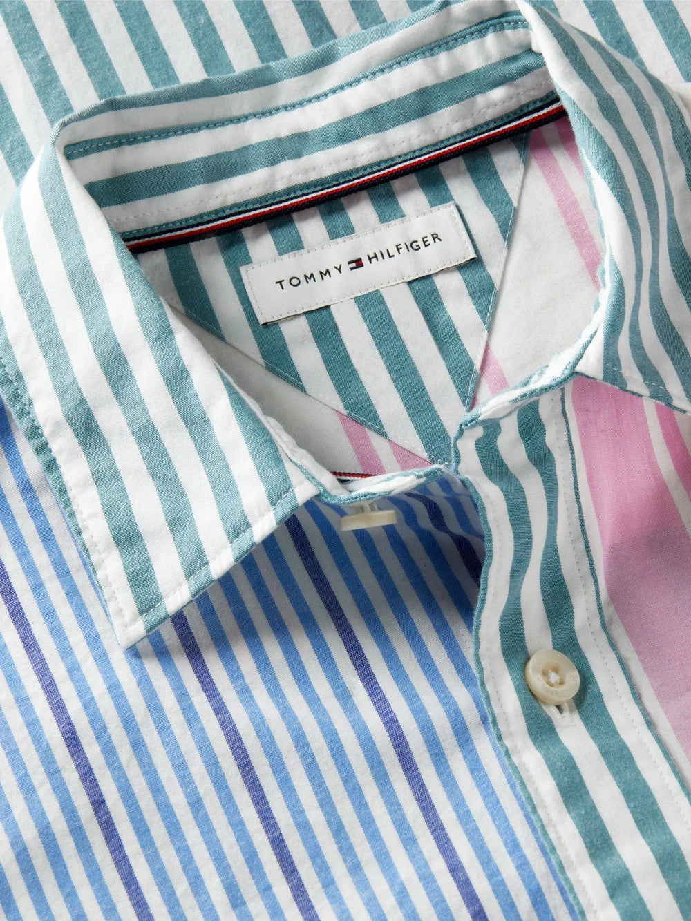 Boys Colorblock Shirt Copenhagen Blue Multi Stripe