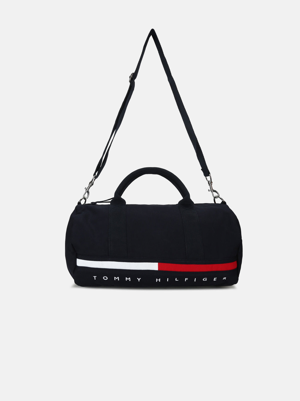Boys Striped Black Polyester Duffle Bag Sky Captain