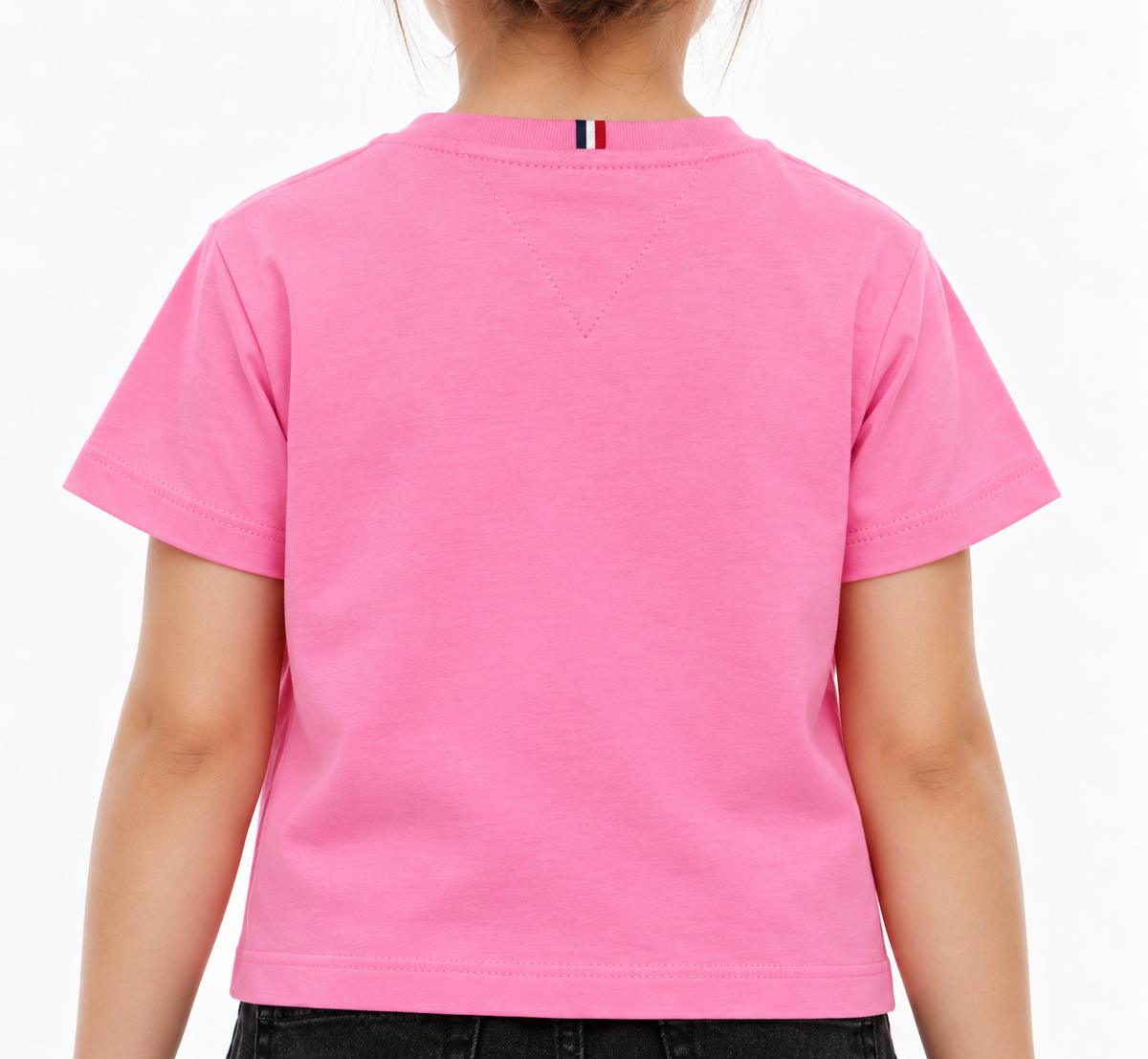 Girls Logo Relaxed Fit Cotton T-Shirt Pink Daisy
