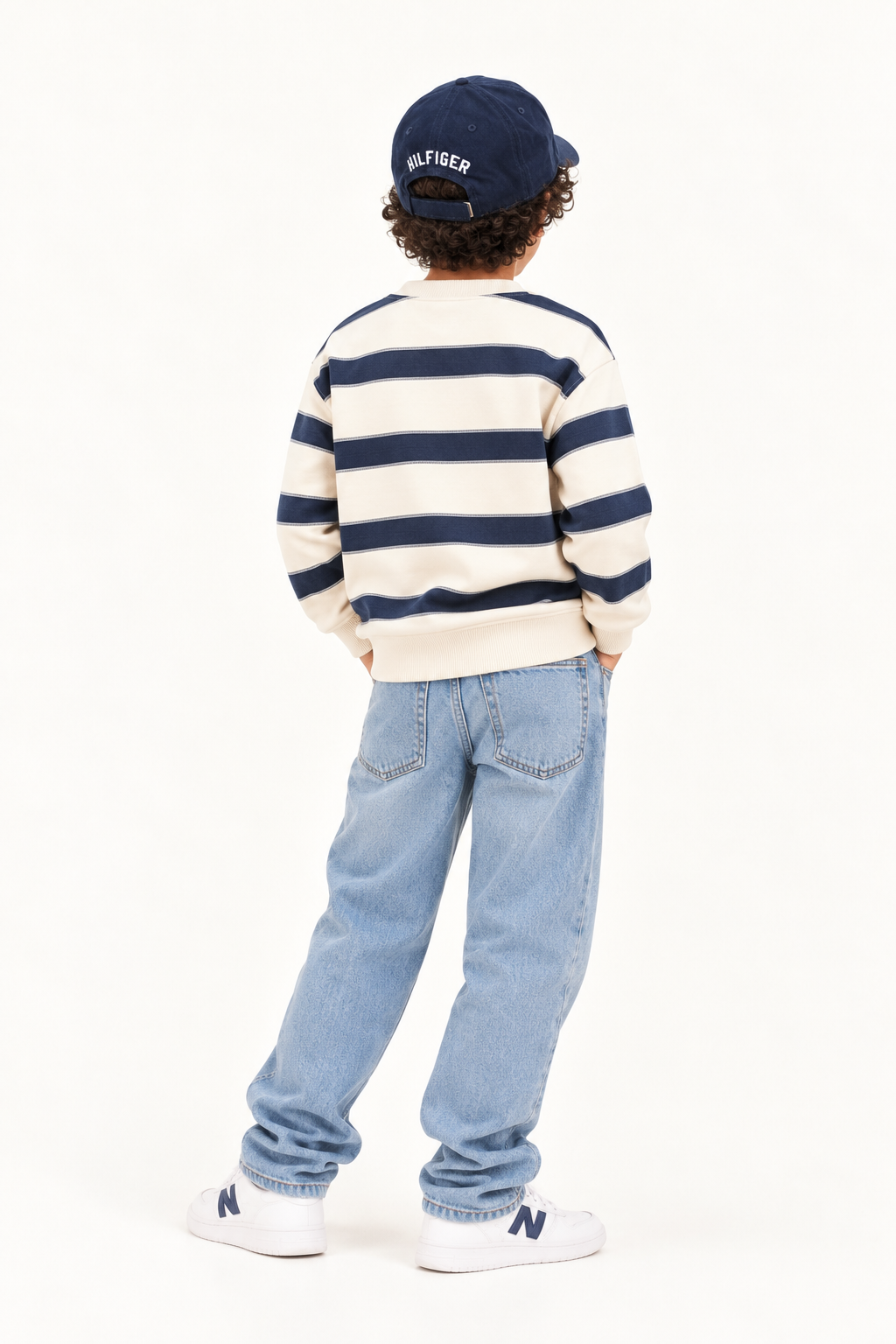 Boys Logo Navy Cotton Baseball Cap Classic