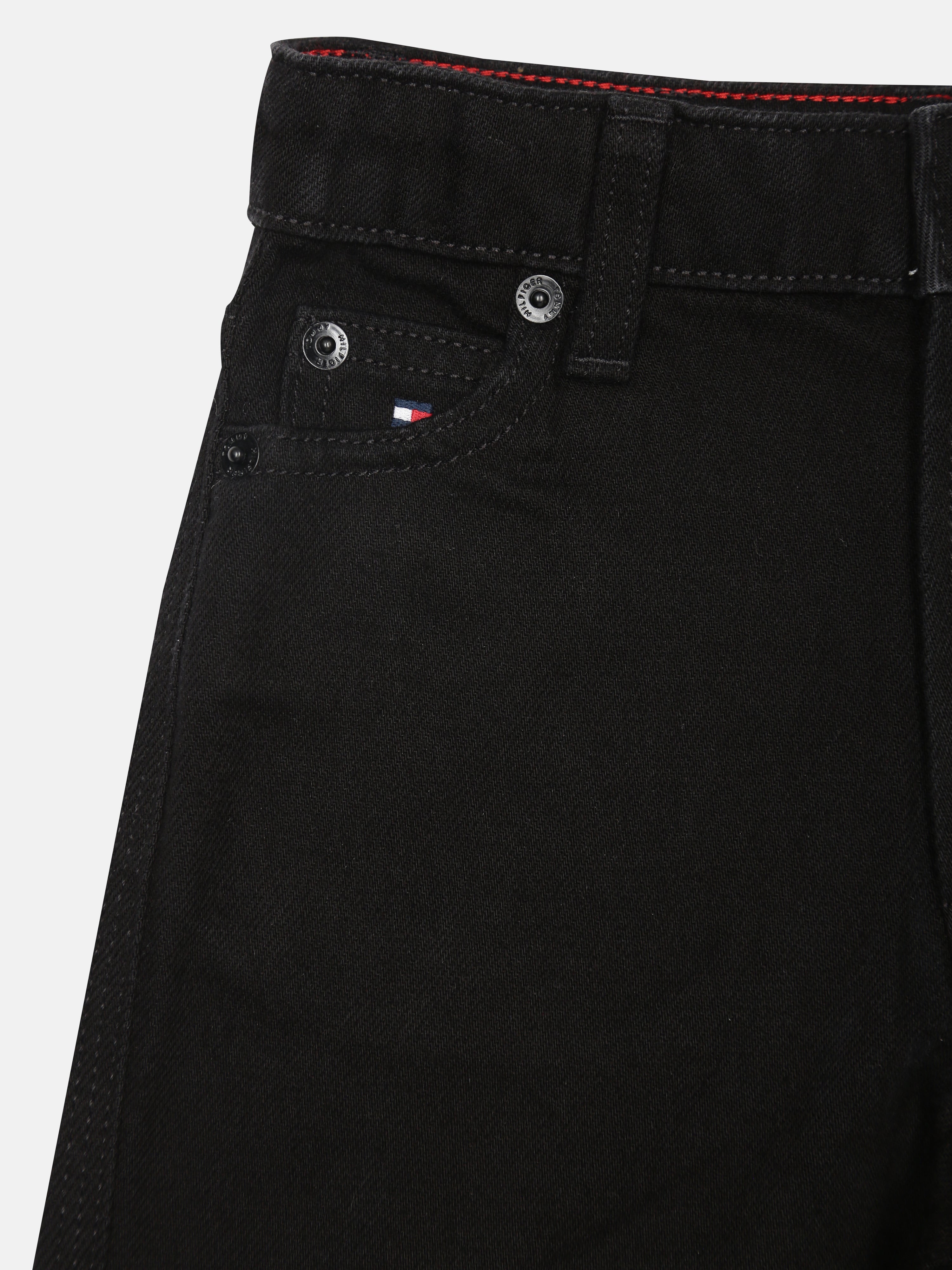 Girls Black Lyocell Blend Straight Fit Denim Jeans