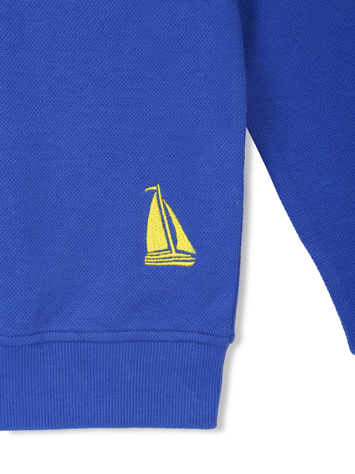 Logo Blue Regenerative Cotton Sweatshirt for Boys