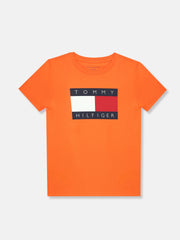 Boys Logo Regular Fit Cotton T-Shirt Paradise Lily