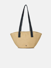 Textured Handbag for Girls Beige