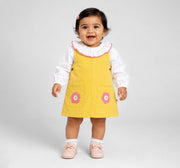 Corduory Dress with Top Yellow