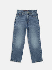 Girls Blue Relaxed Fit Lyocell Blend Denim Jeans