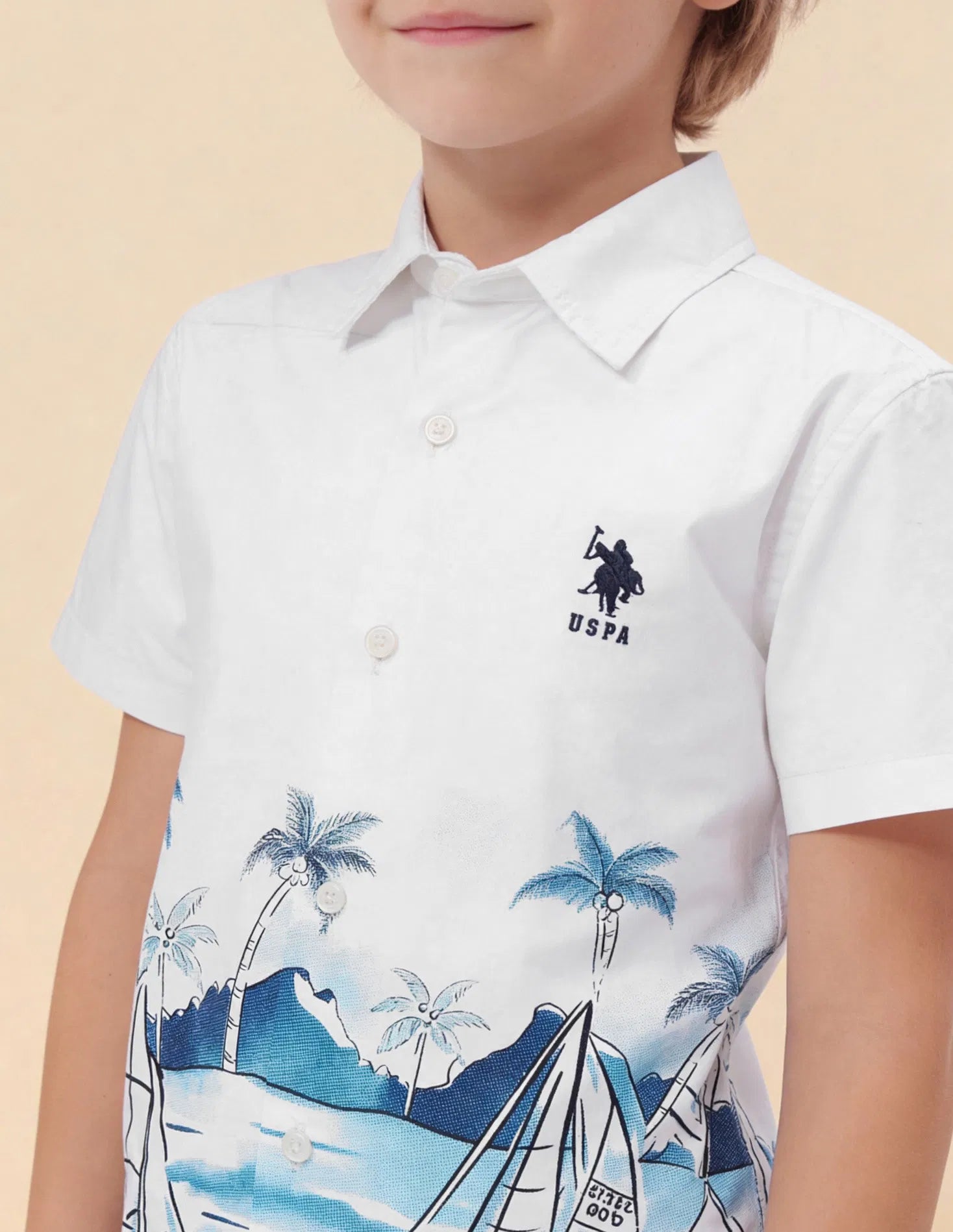 Boys Graphic Printed Cotton Shirt – Regular Fit
