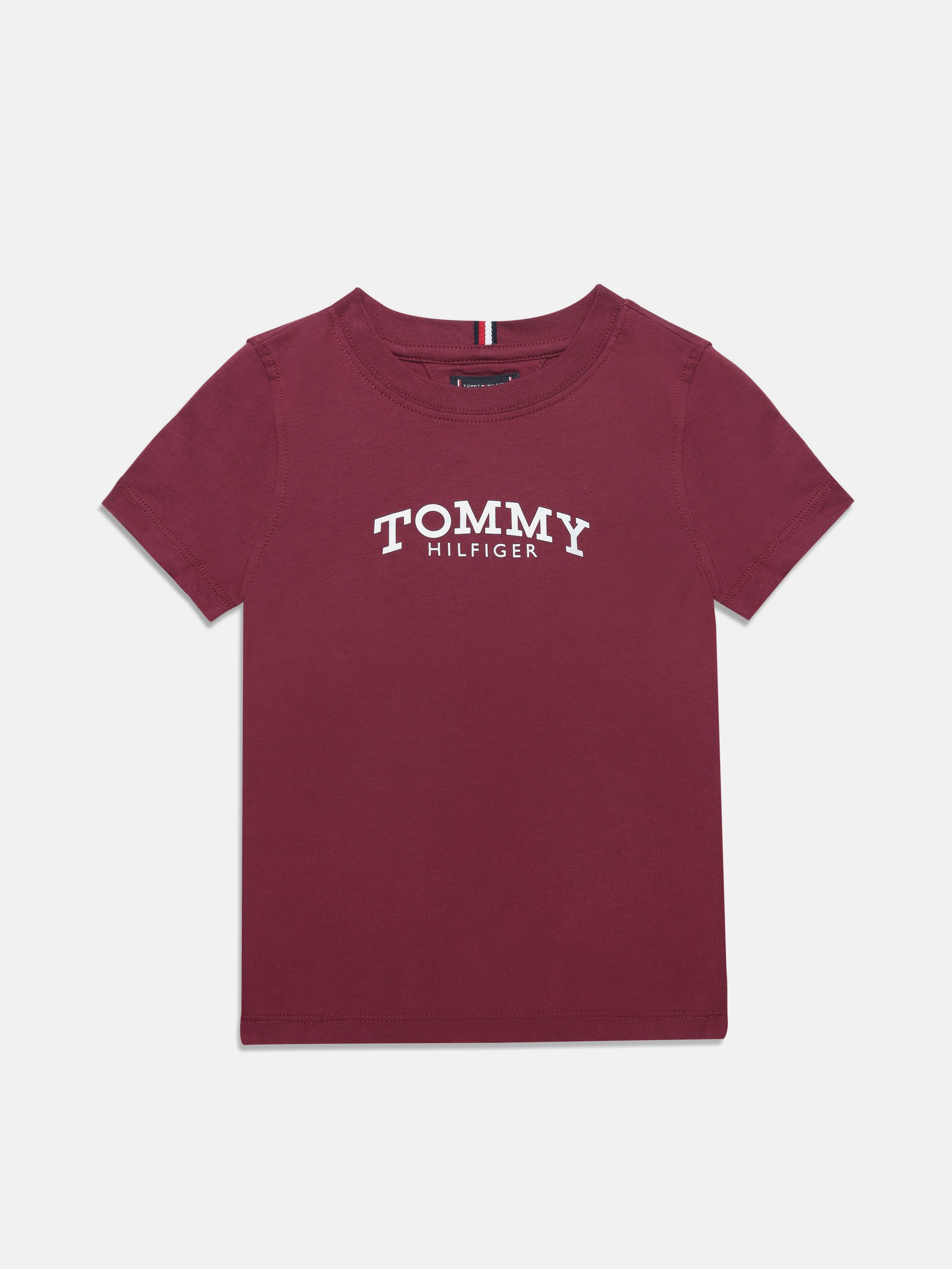 Boys Purple Casual Print Cotton T-Shirt