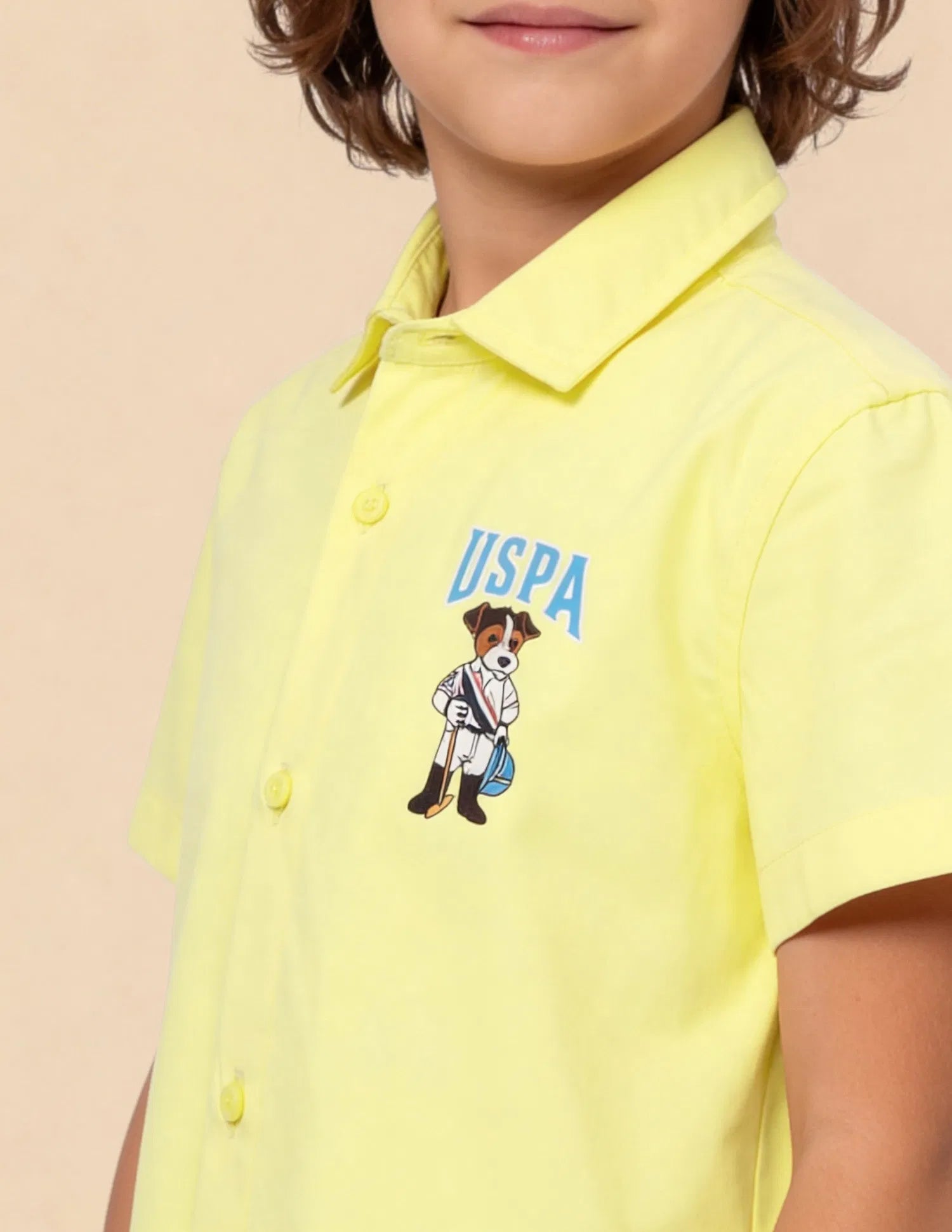 Boys Graphic Brand Printed Cotton Shirt – Regular Fit