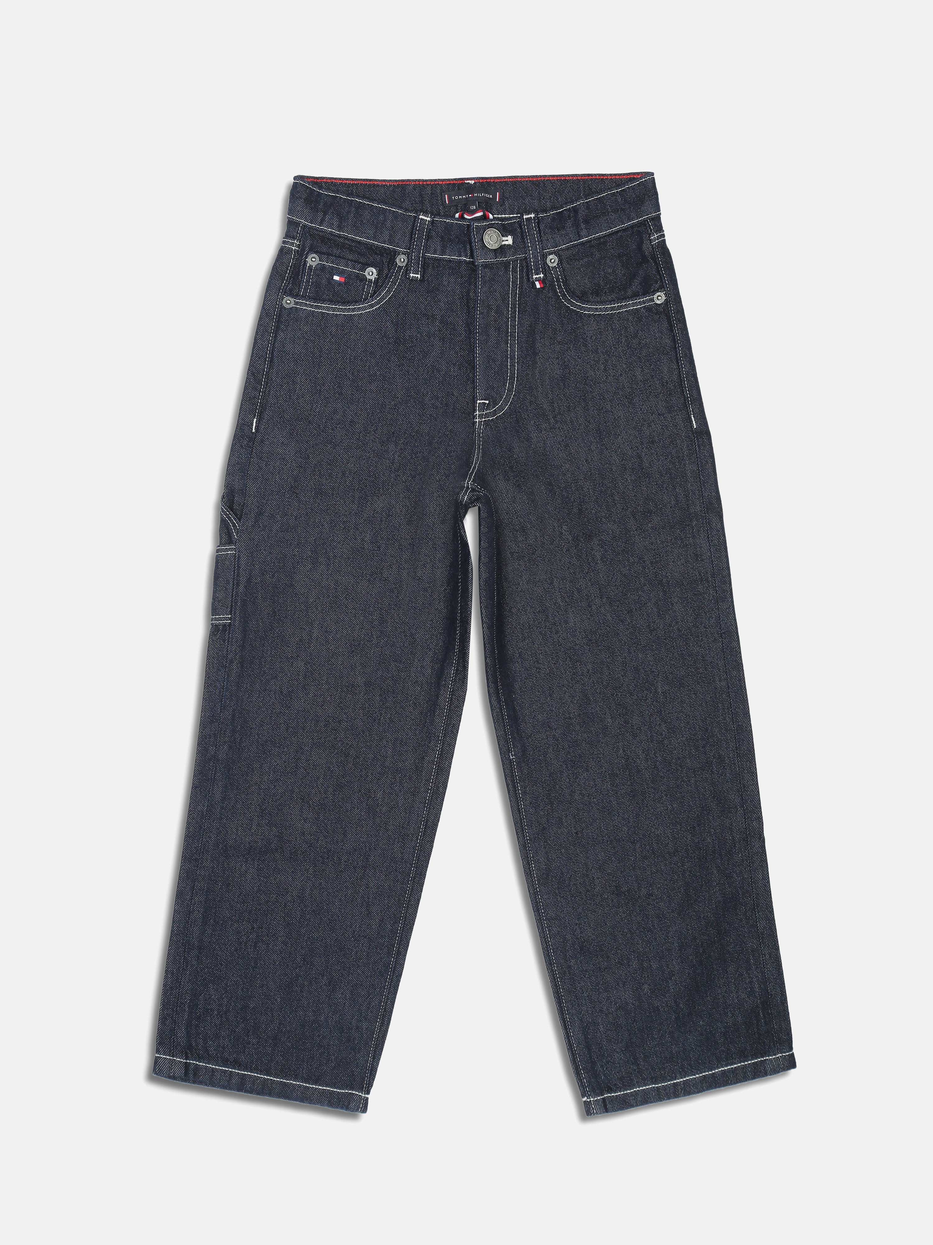 Boys Blue Baggy Loose Fit Jeans