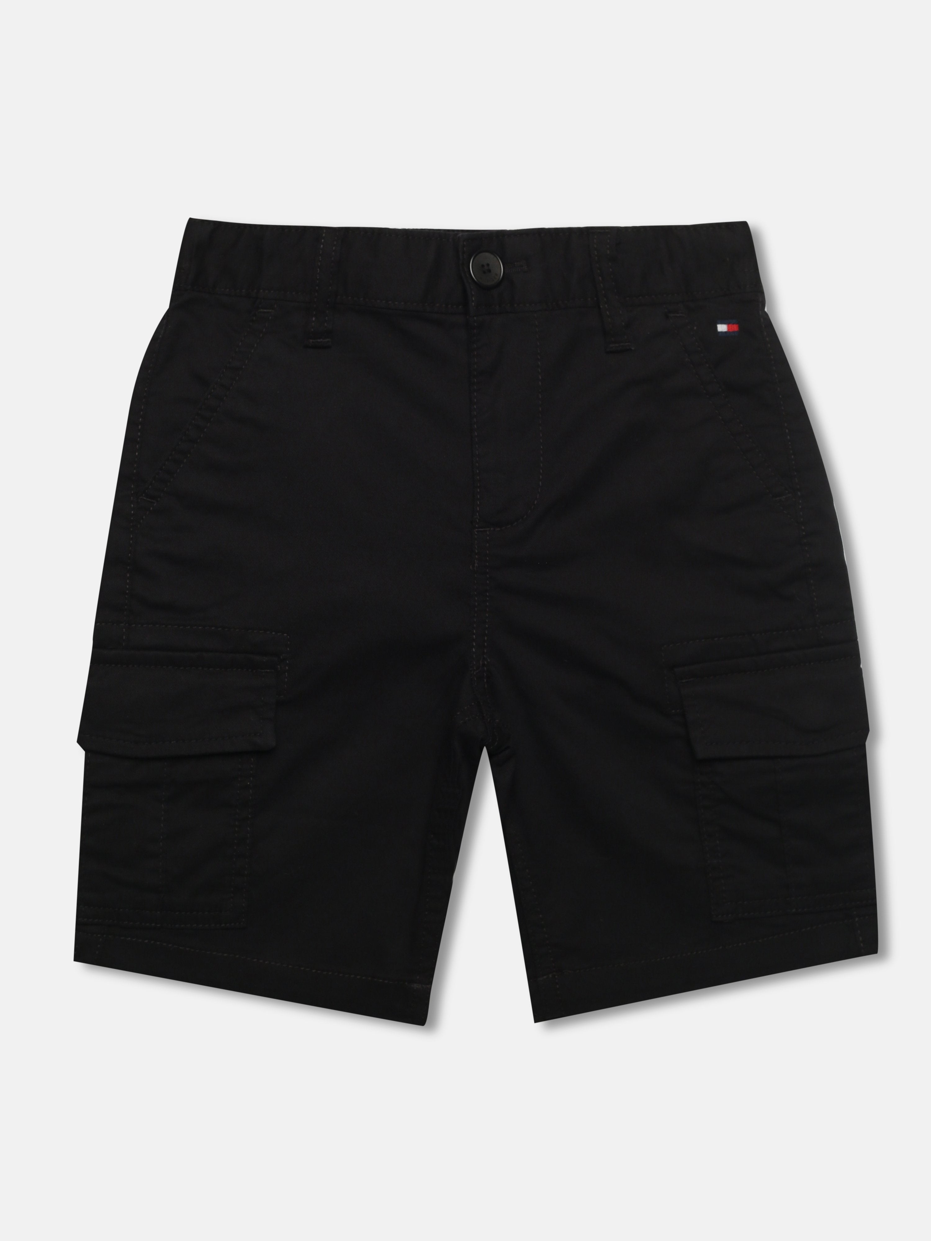 Boys Black Solid Relaxed Fit Casual Non-Denim Pants
