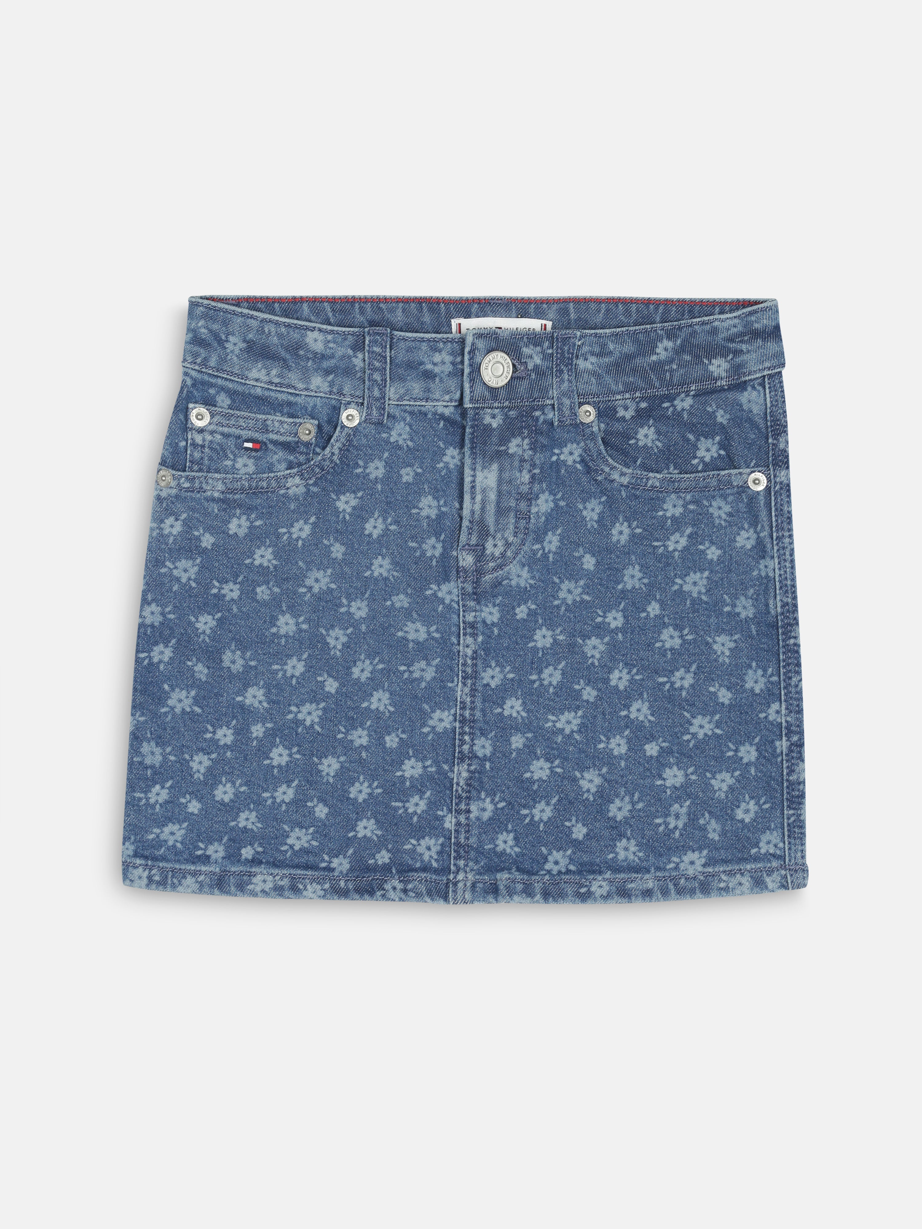 Girls Blue Printed BCI Cotton Casual Bottom