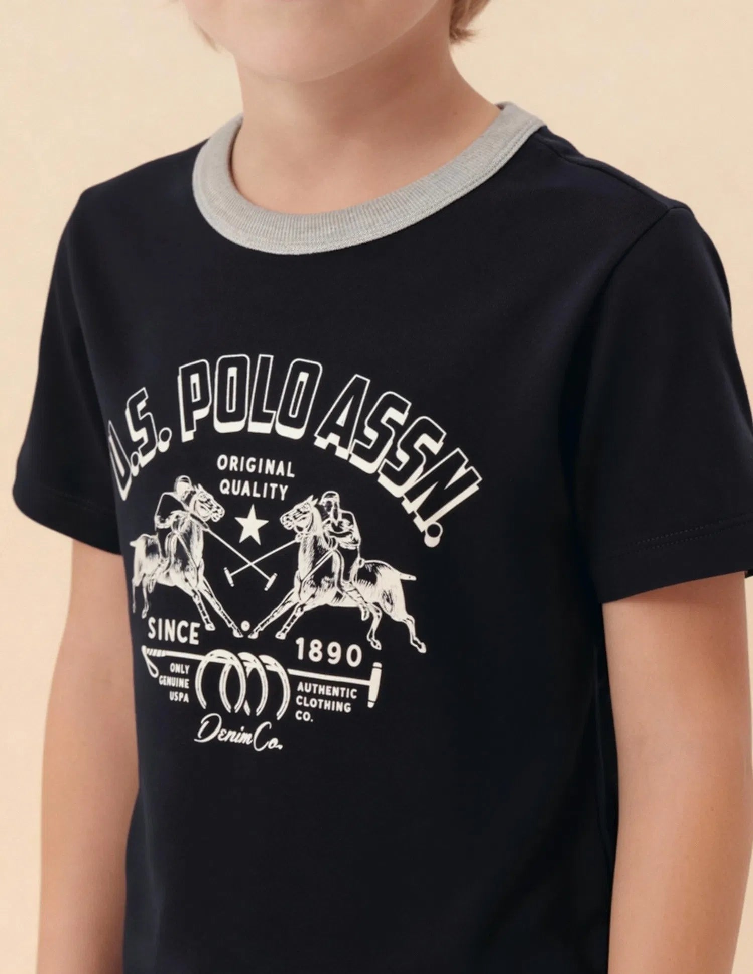 Boys Blue Graphic Printed Cotton T-Shirt – Regular Fit