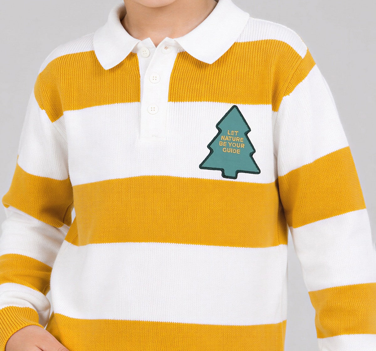 Flatknit Striper T-Shirt Yellow