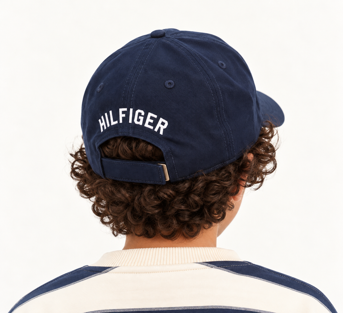 Boys Logo Navy Cotton Baseball Cap Classic