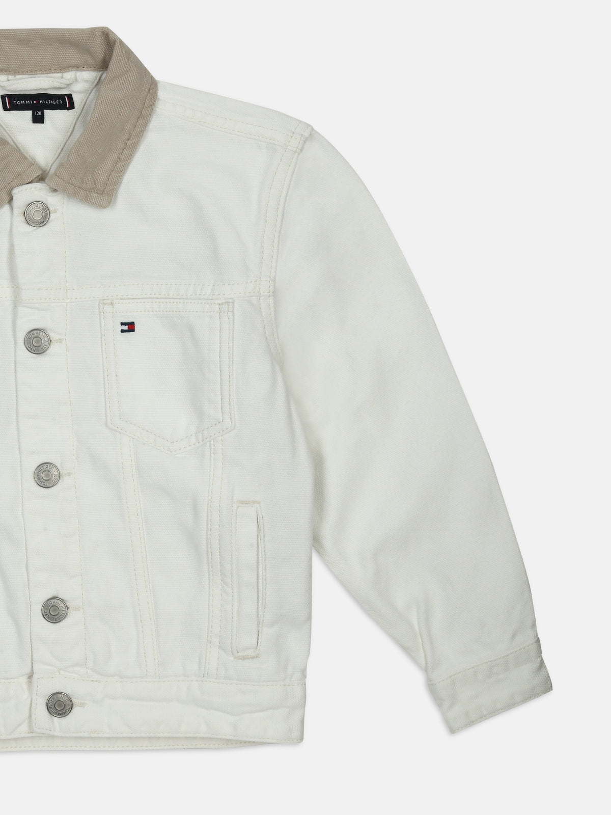 Logo Off-White Regenerative Cotton Denim Jacket for Boys