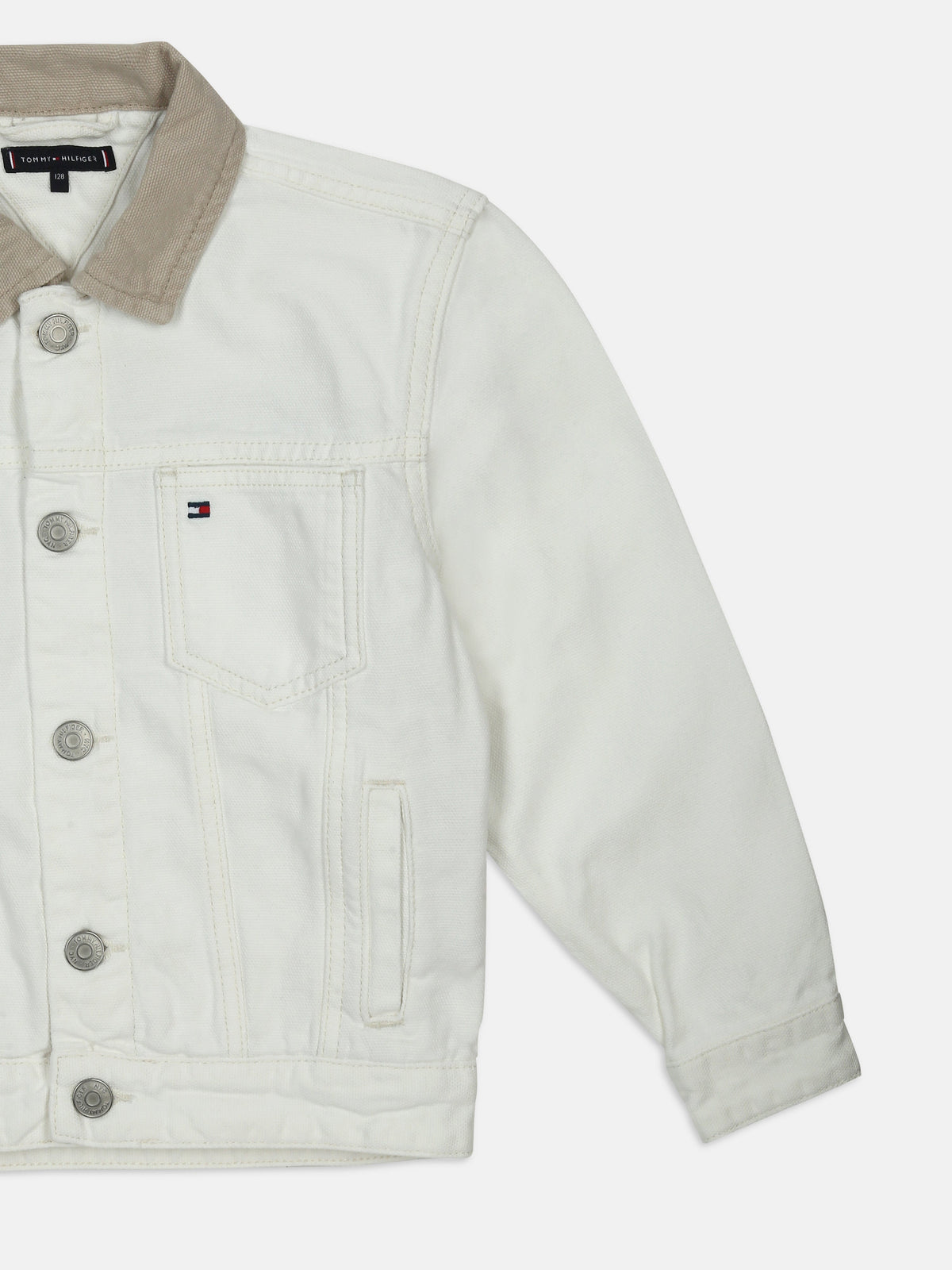 Boys Logo Regular Fit Cotton Jacket Denim Archive