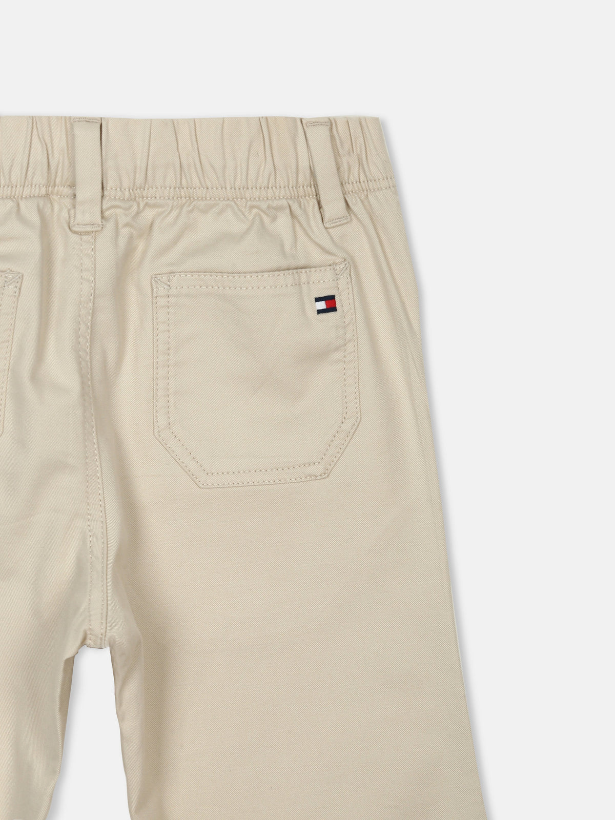 Boys Relaxed Fit Solid Mid Rise Chino Classic Beige