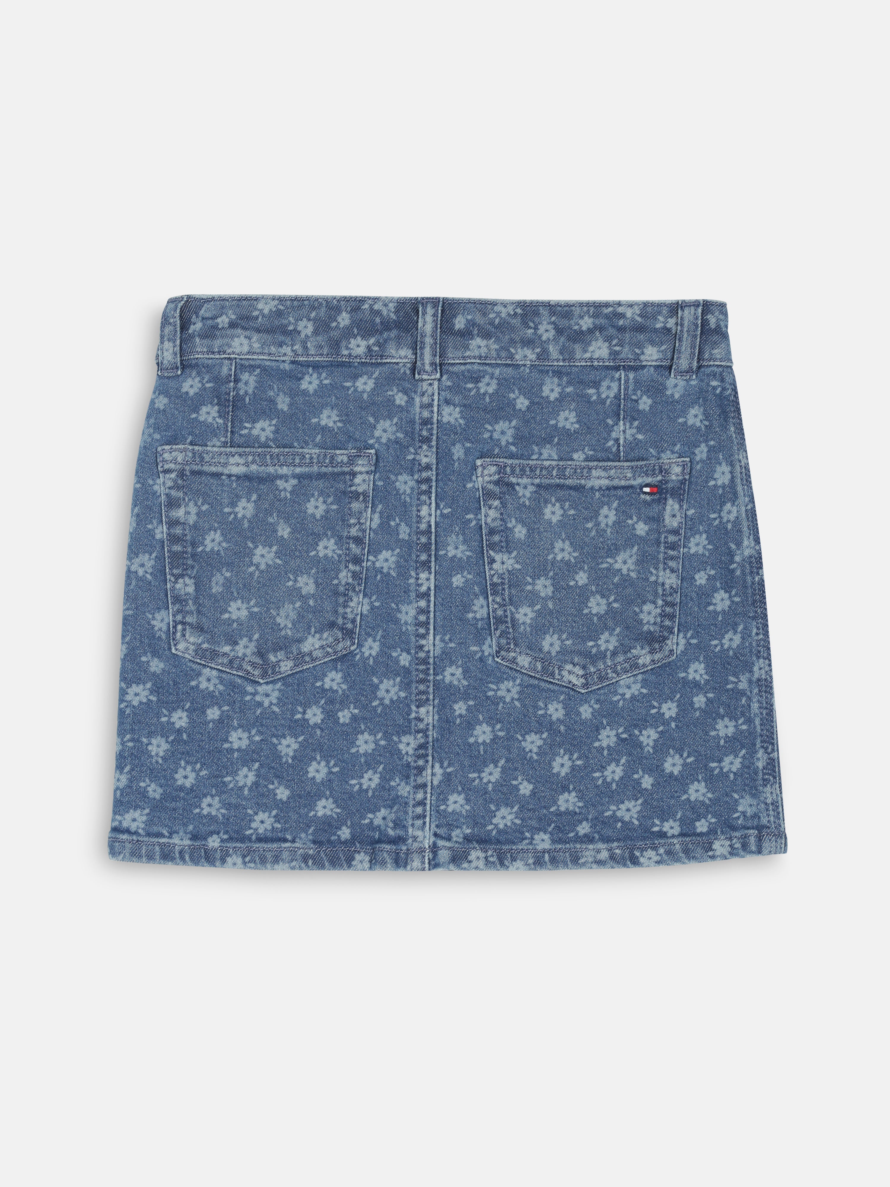 Girls Blue Printed BCI Cotton Casual Bottom