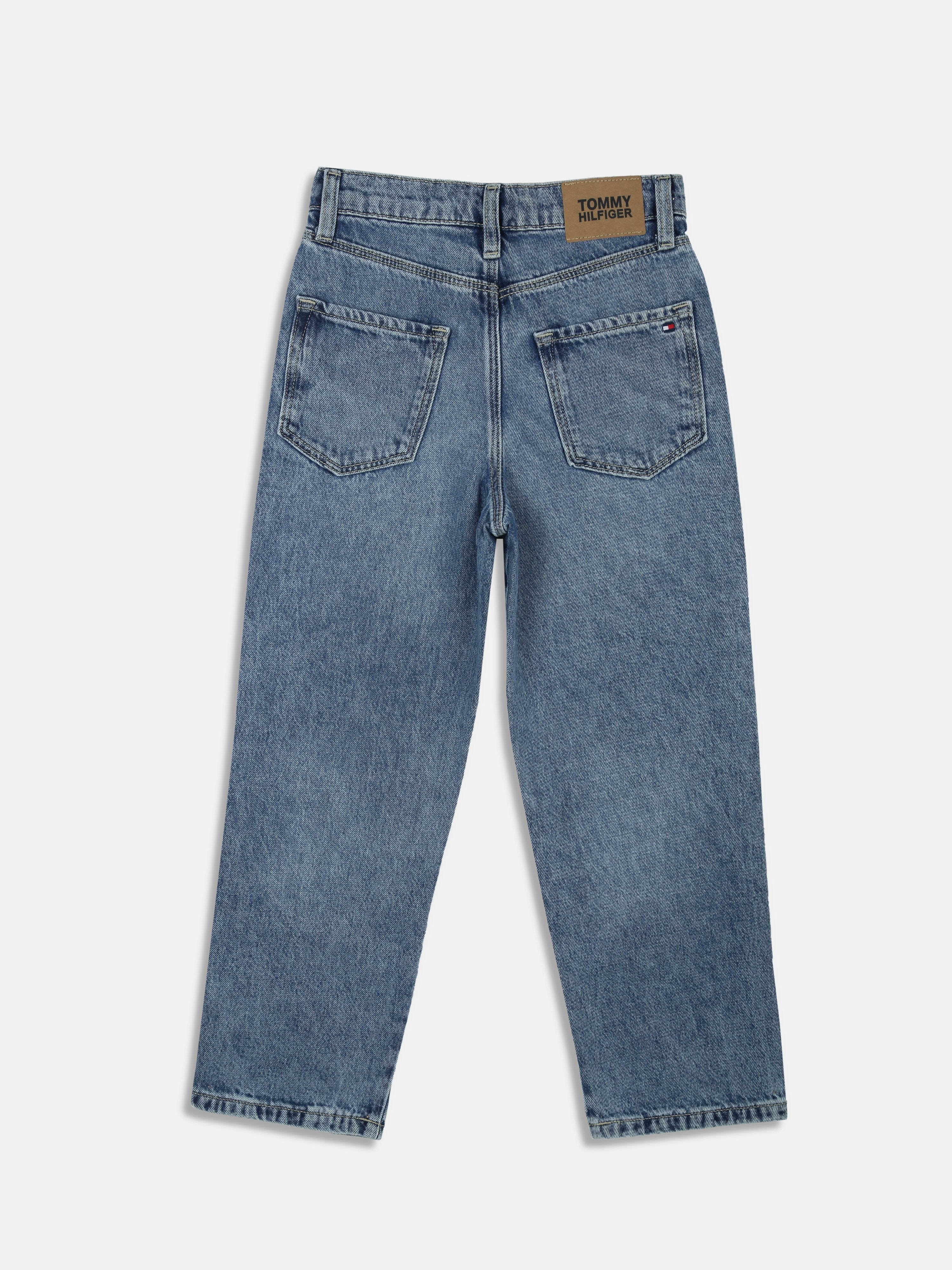 Girls Blue Relaxed Fit Lyocell Blend Denim Jeans