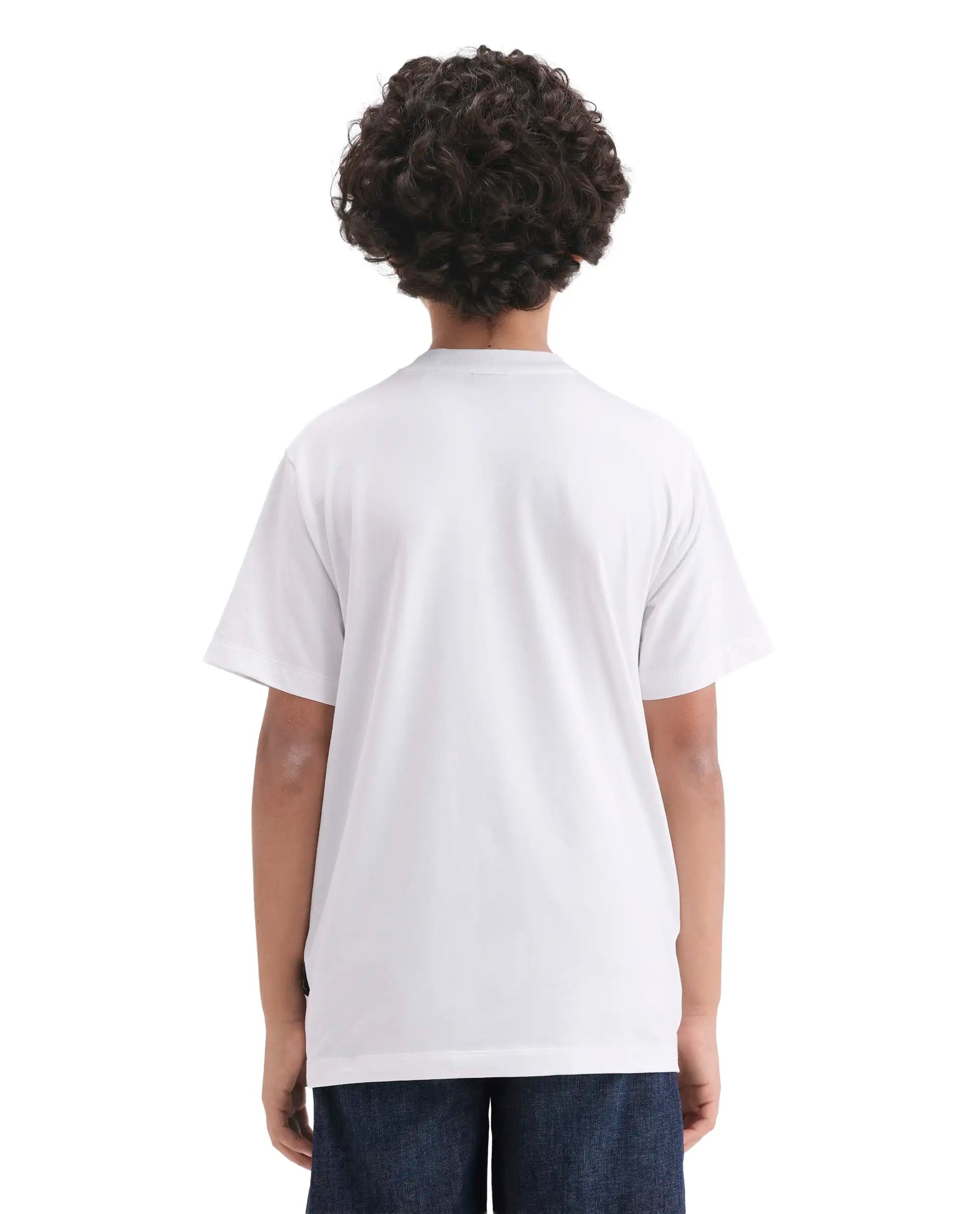 Rare Ones Boys Off White HD Print Regular Fit T-Shirt