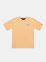 Boys Yellow Graphic Crew Neck Classic Fit T-Shirt