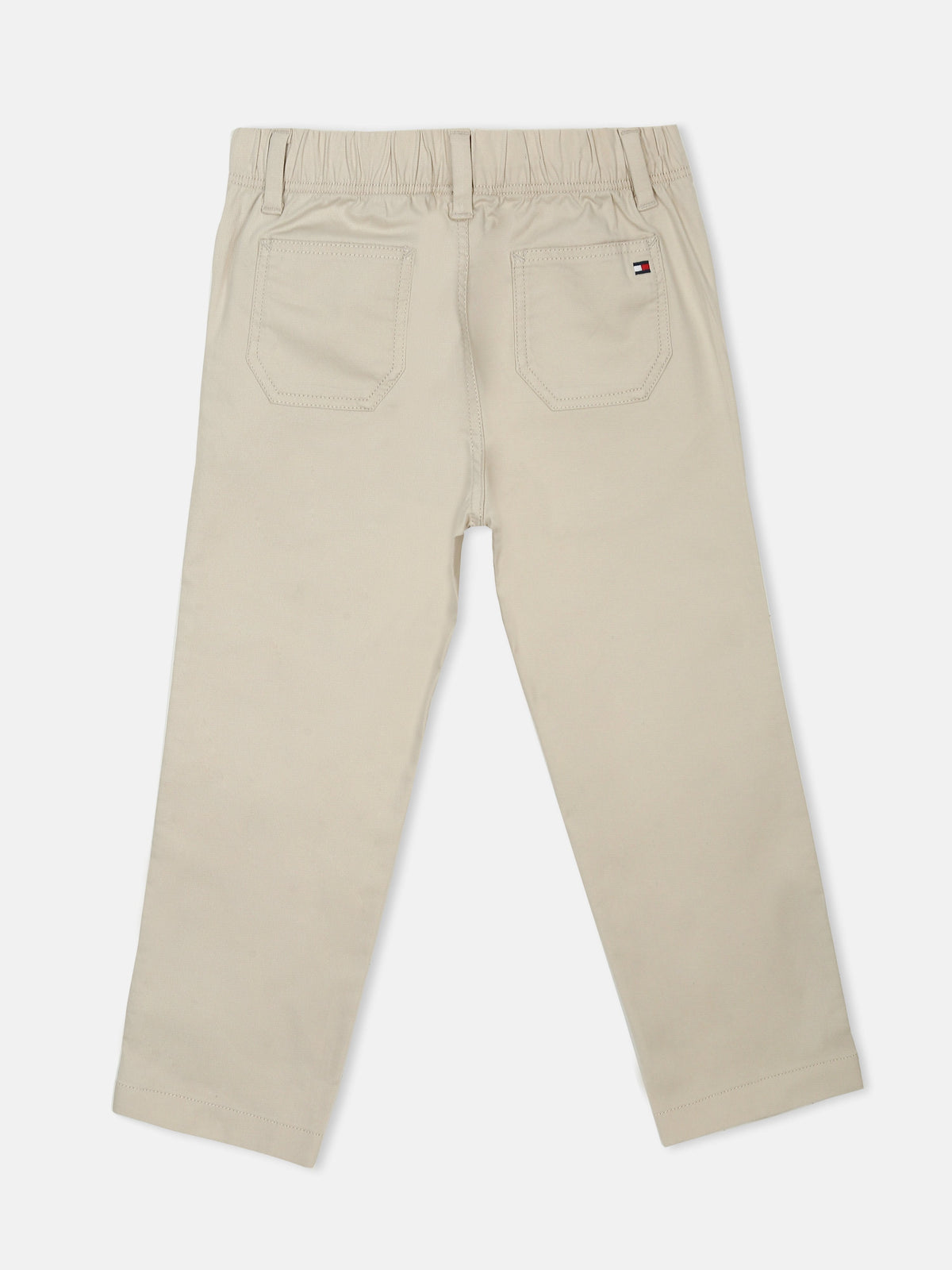 Boys Relaxed Fit Solid Mid Rise Chino Classic Beige