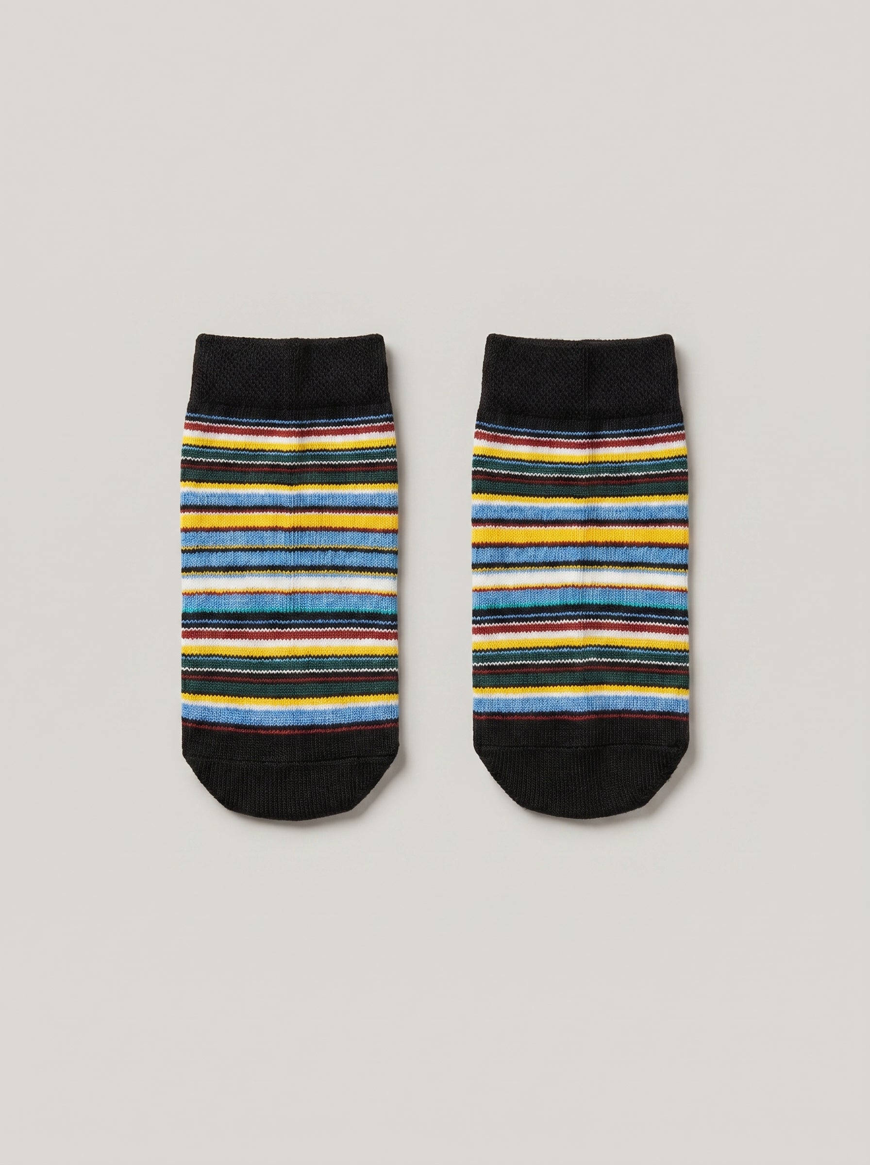 Unisex Multistripe Cotton Ankle Socks