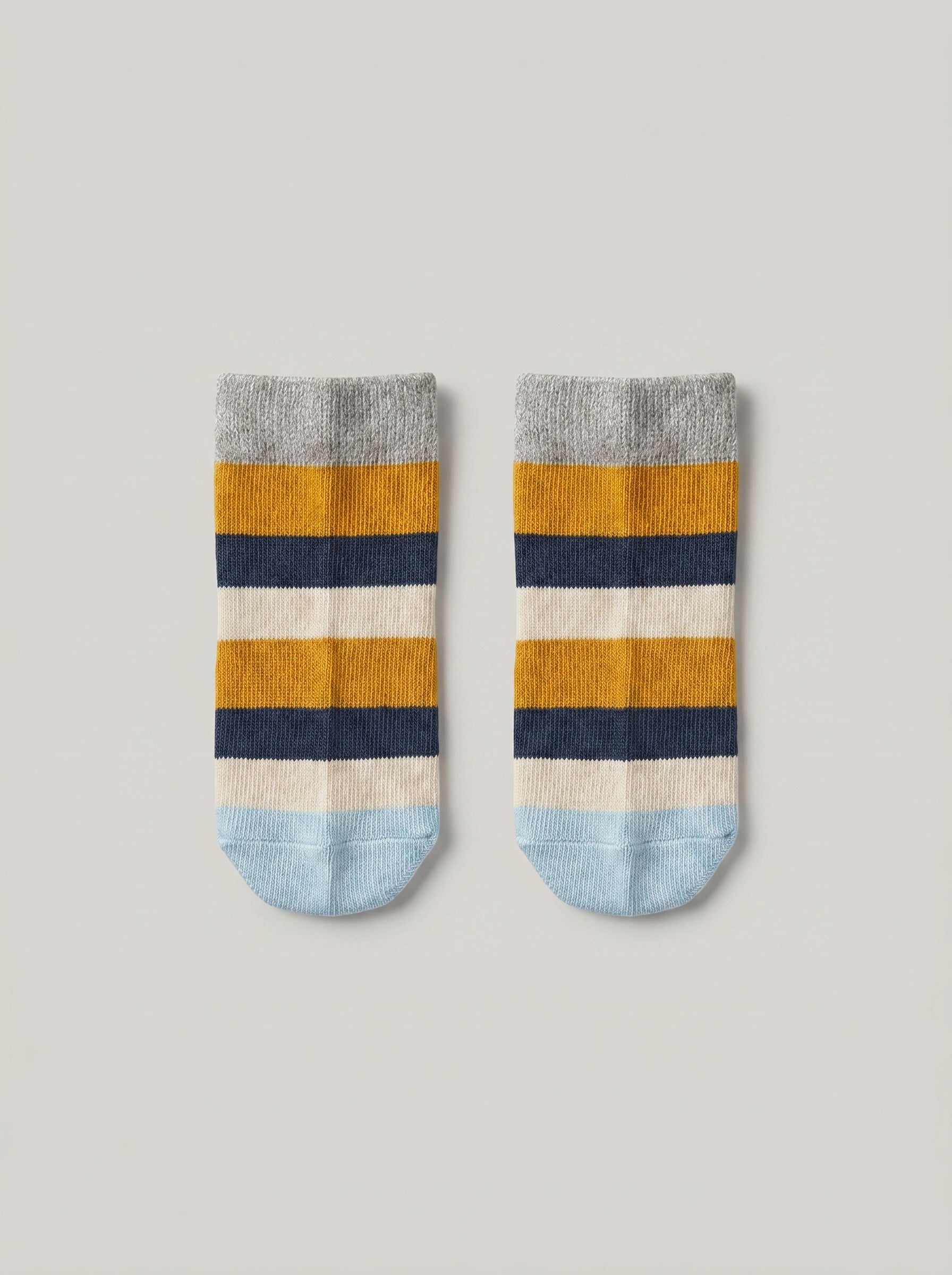 Unisex Coastal Stripe Cotton Ankle Socks