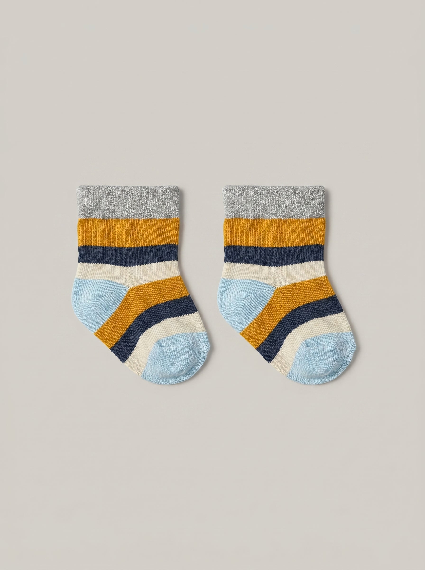 Unisex Coastal Stripe Cotton Ankle Socks