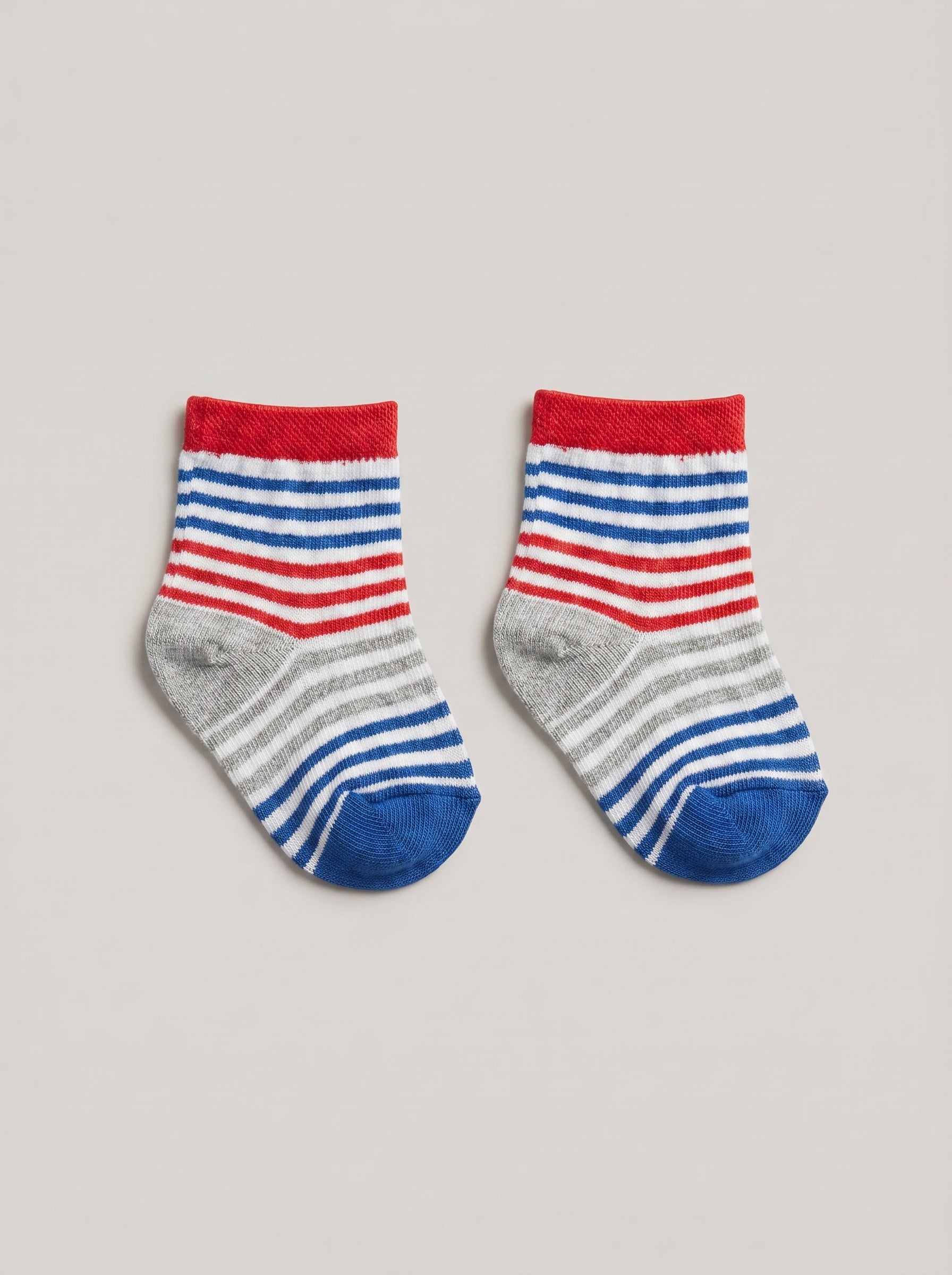 Unisex Retro Stripe Cotton Ankle Socks